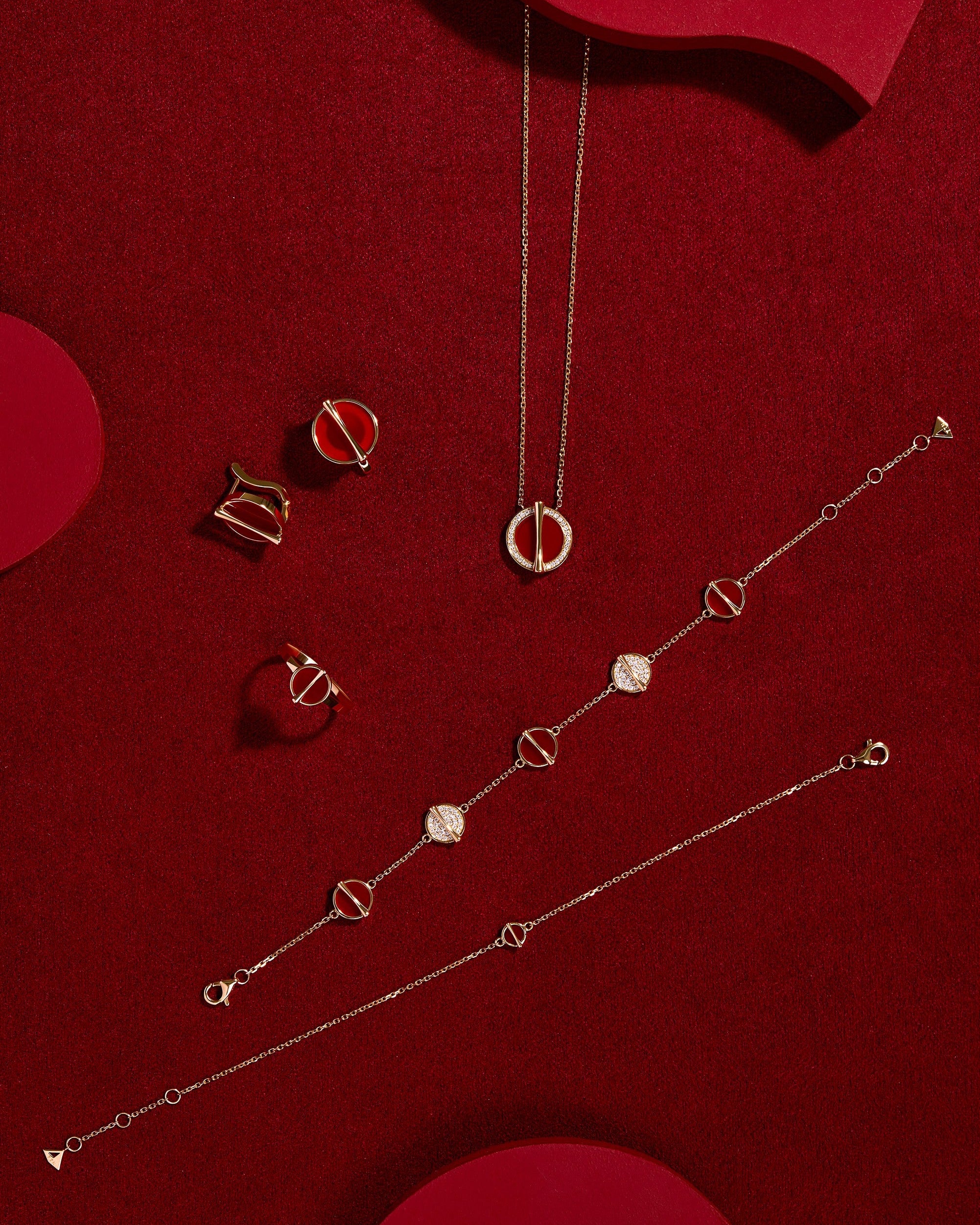 The Golden Ratio Ring - Carnelian