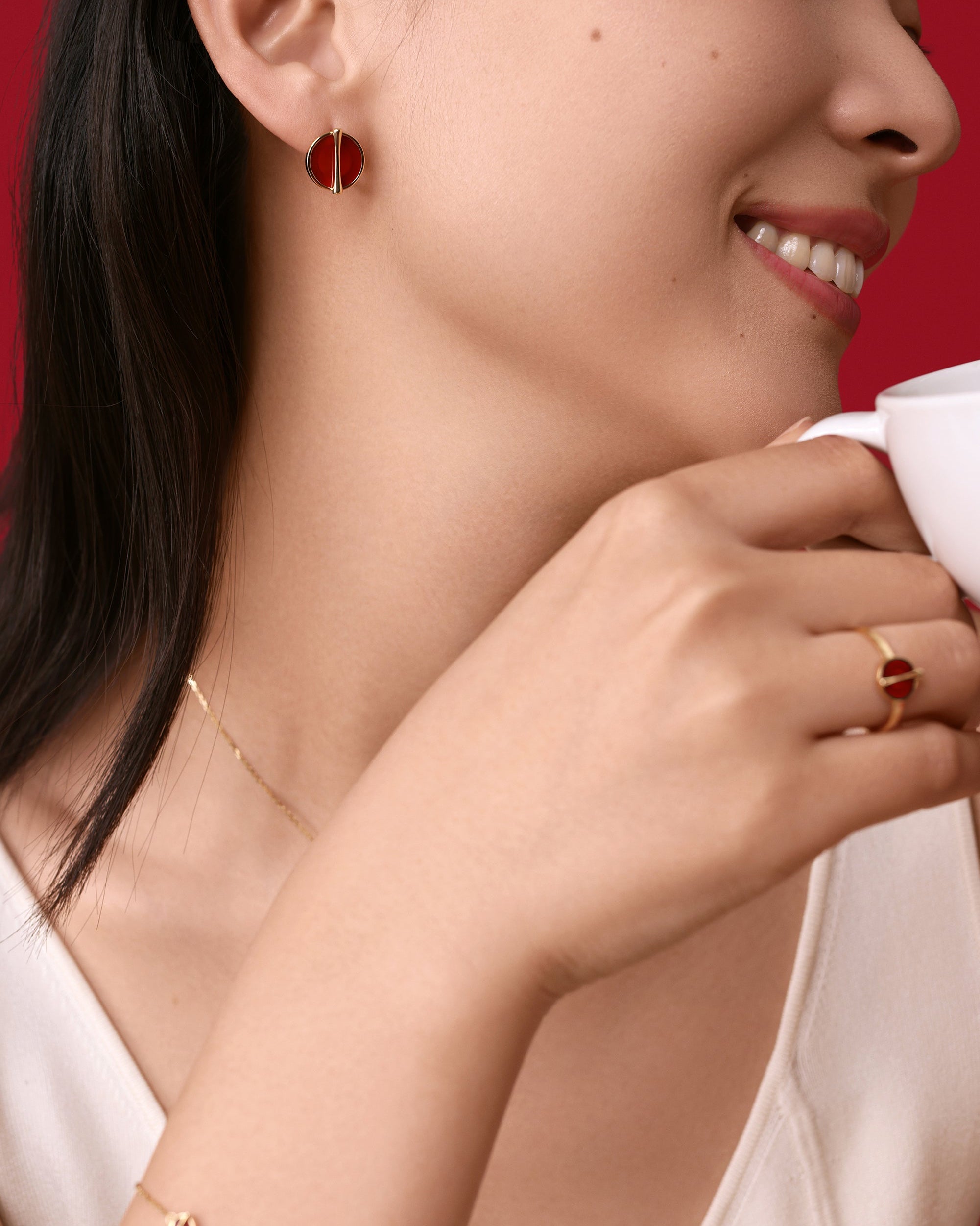 The Golden Ratio Ring - Carnelian