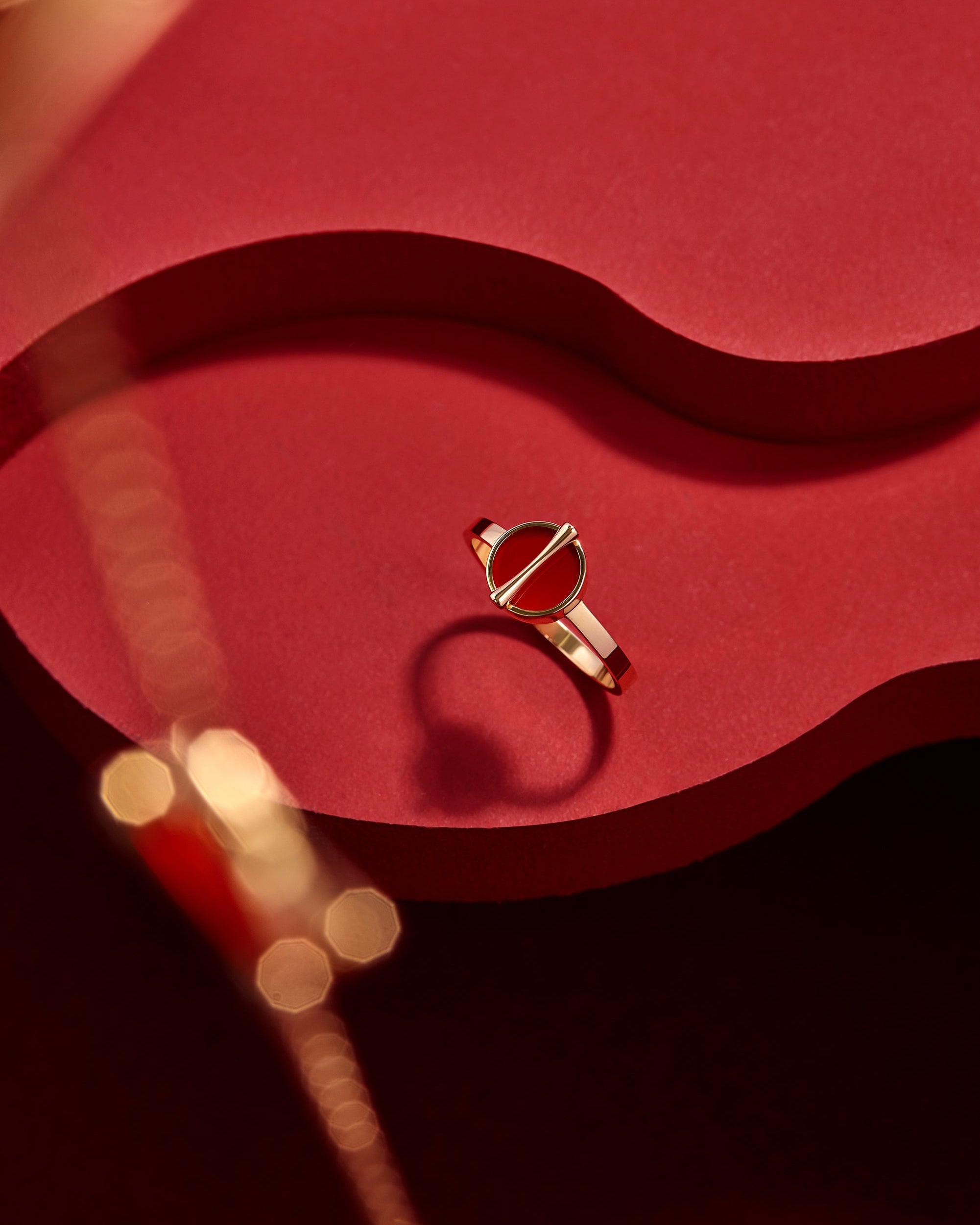 The Golden Ratio Ring - Carnelian