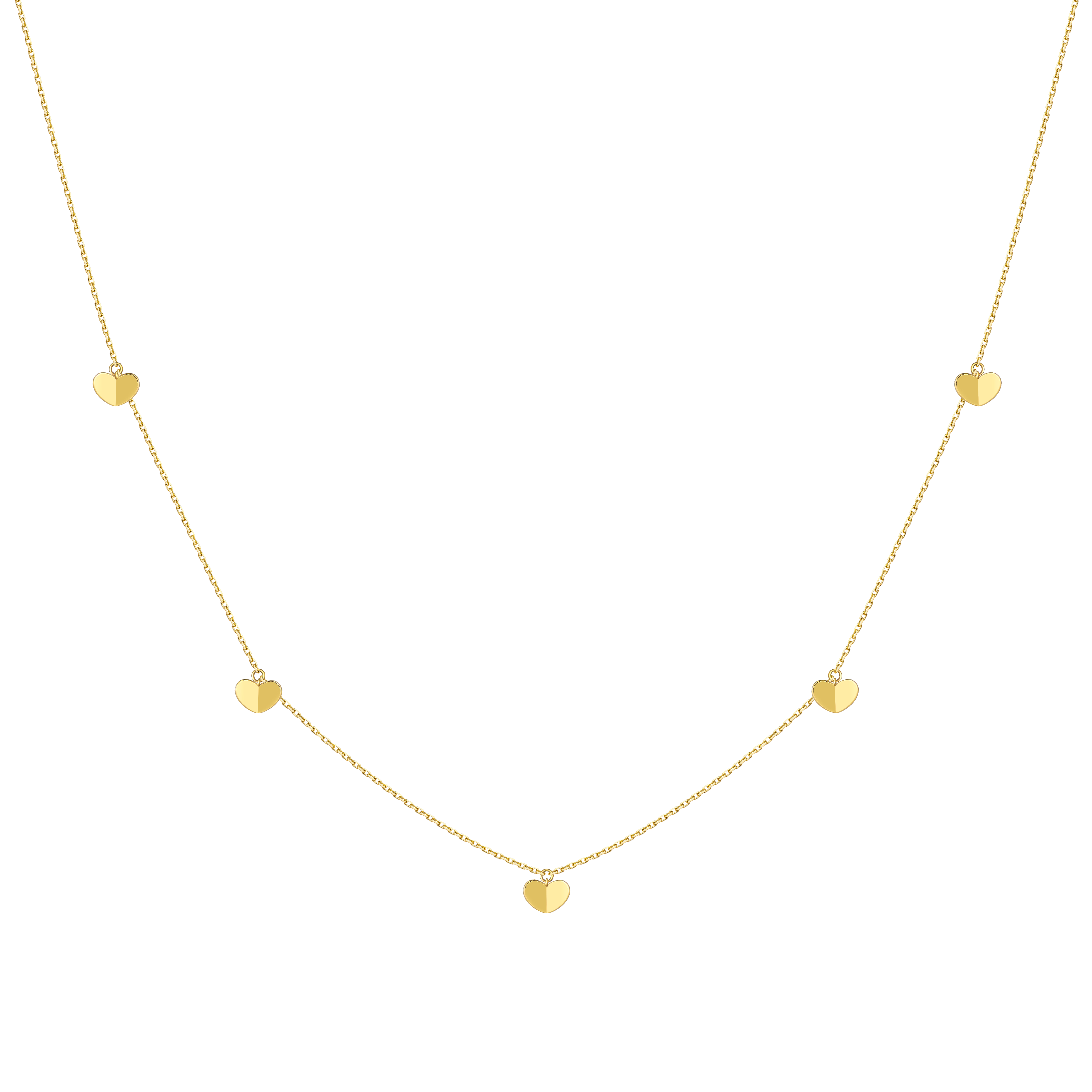 The Joy Paper Heart Necklace - 18K Solid Gold - YIN Fine Jewelry - Chinese Modern Gold Jewelry