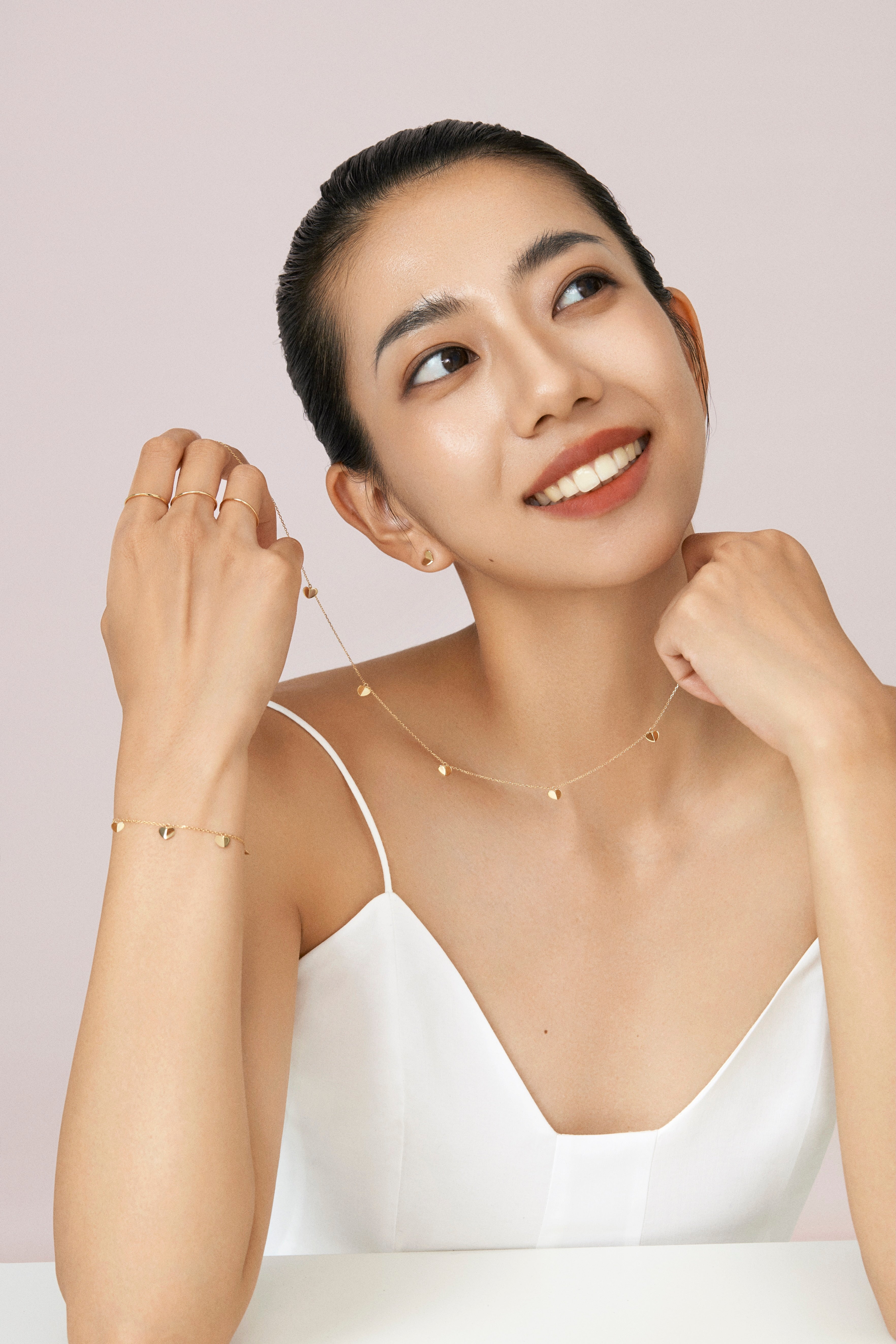 The Joy Paper Heart Necklace - 18K Solid Gold - YIN Fine Jewelry - Chinese Modern Gold Jewelry