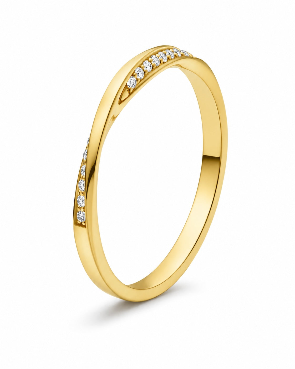 The Möbius Strip Diamond Ring