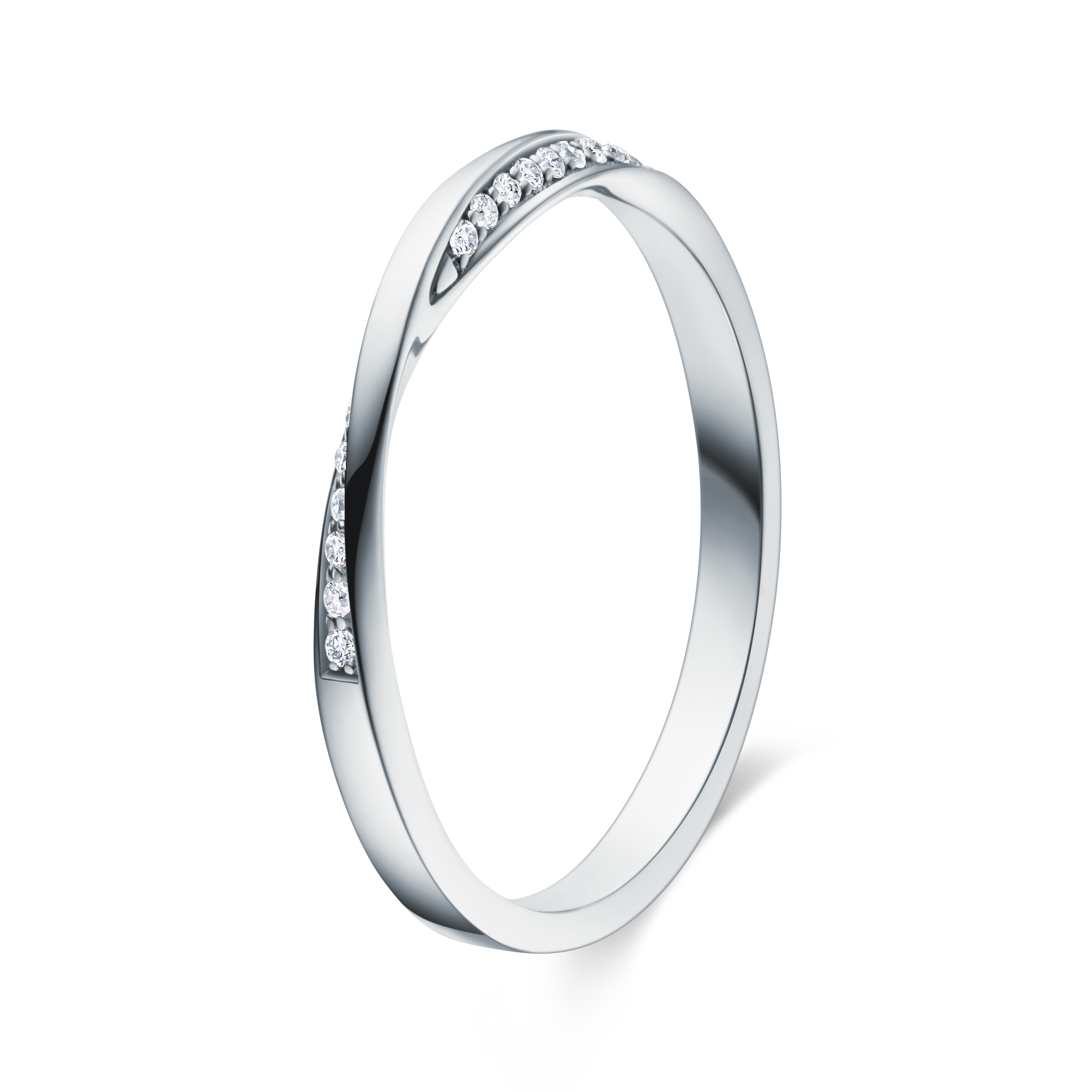 The Möbius Strip Diamond Ring - 18K Solid Gold - YIN Fine Jewelry - Chinese Modern Gold Jewelry