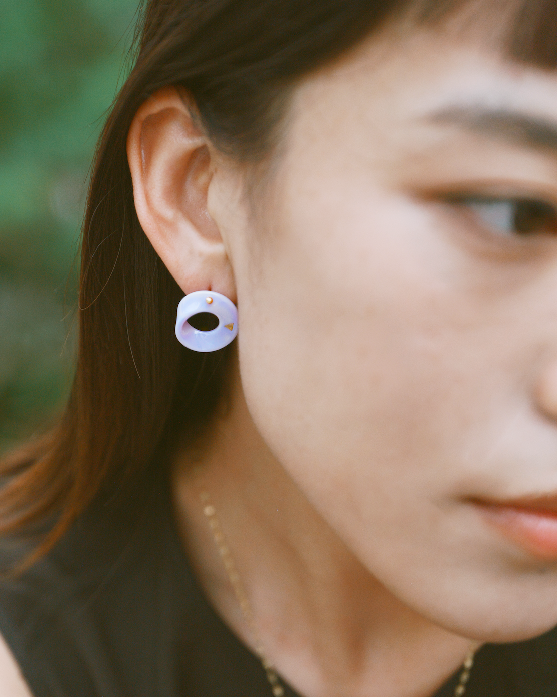 The Möbius High-Tech Ceramic Earrings - Lavender
