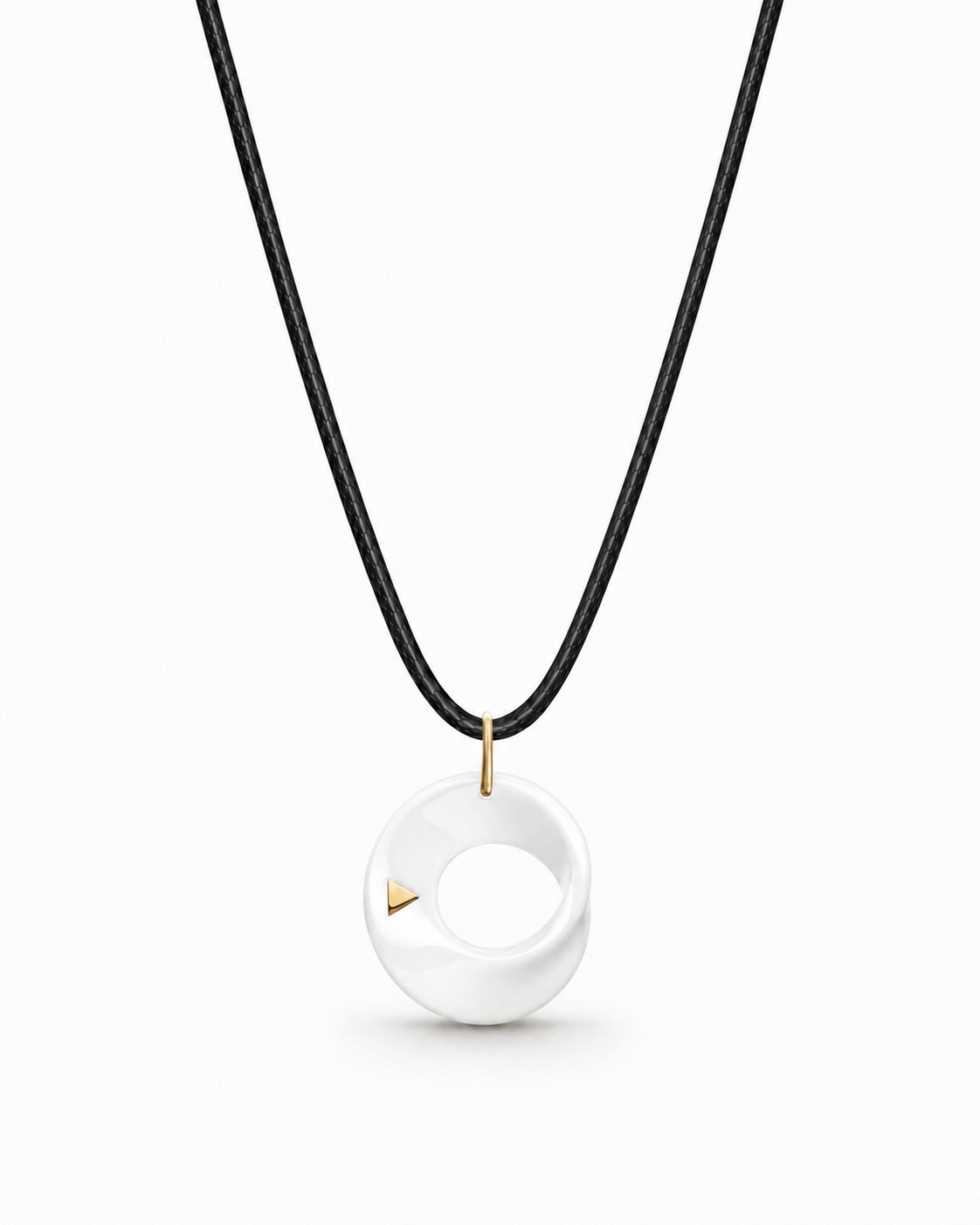 The Möbius High-Tech Ceramic Pendant Necklace - Blue
