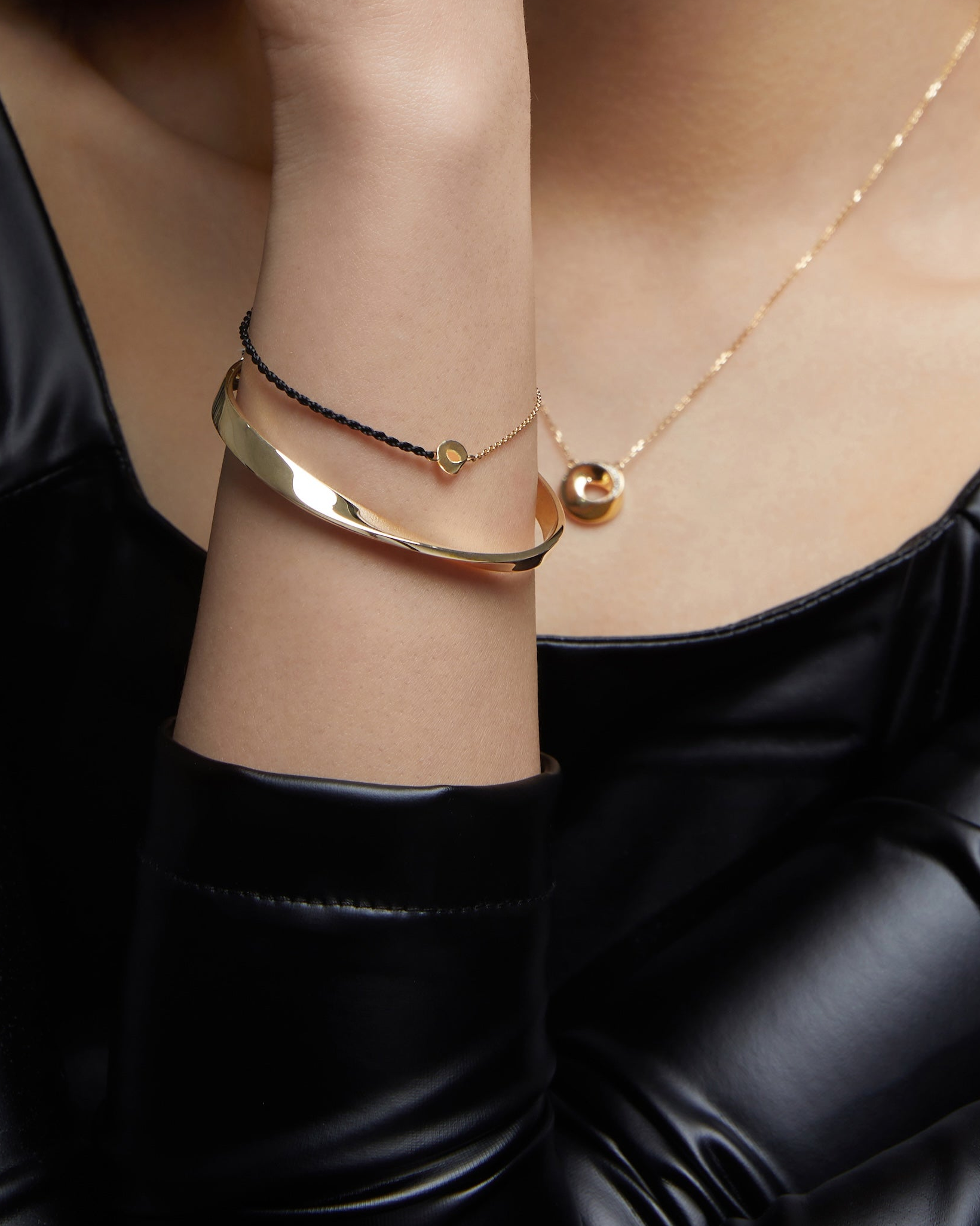 The Möbius Half String Half Chain Bracelet