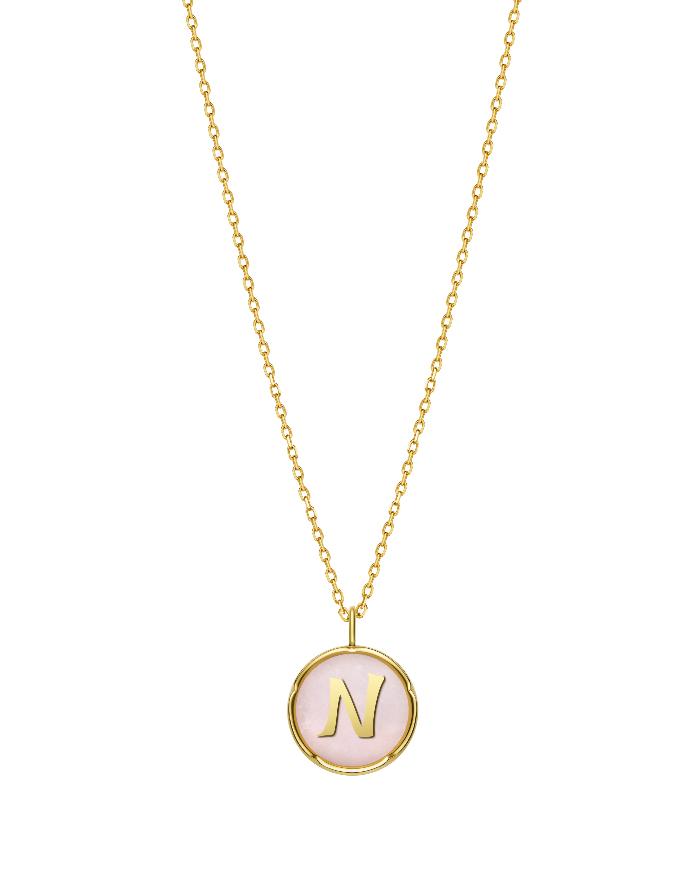 The Neo-Signet Calligraphy Letter Pendant - 18K Solid Gold - YIN Fine Jewelry - Chinese Modern Gold Jewelry