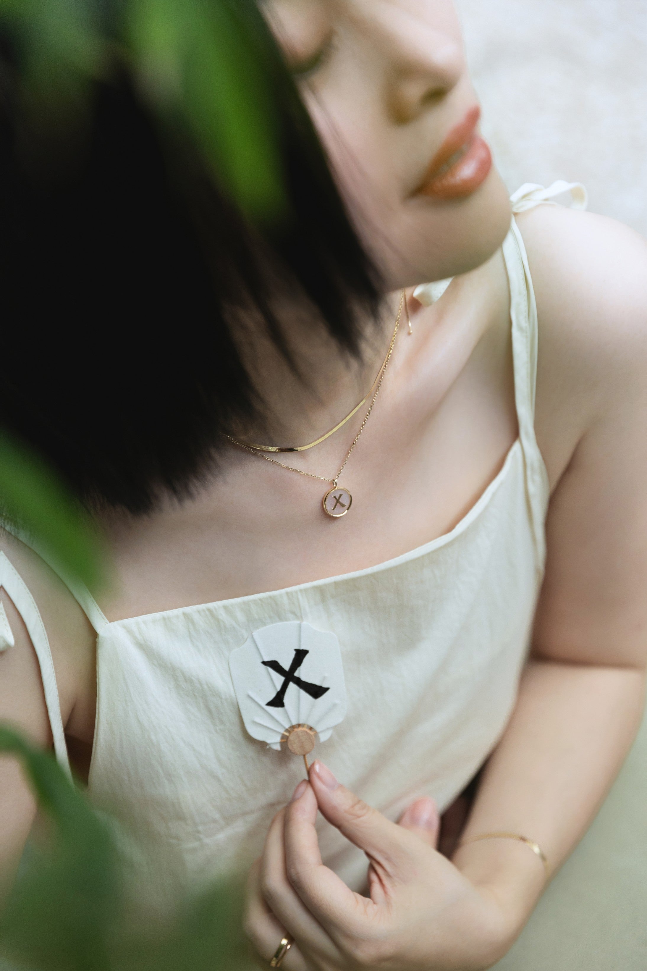 The Neo-Signet Calligraphy Letter Pendant - 18K Solid Gold - YIN Fine Jewelry - Chinese Modern Gold Jewelry