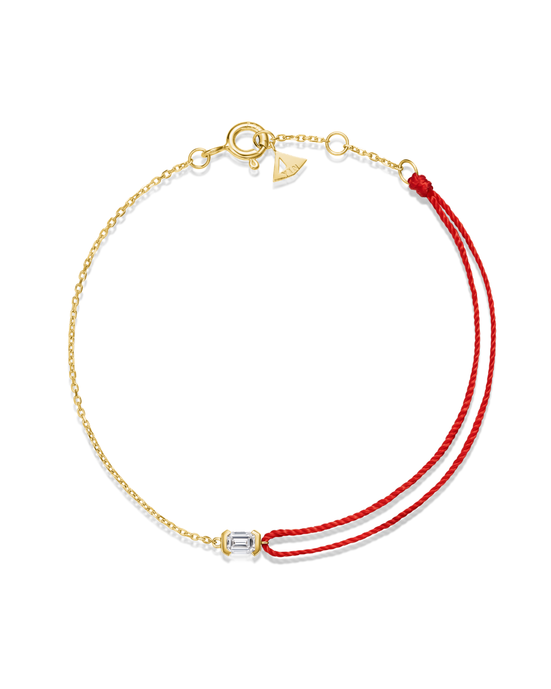 The Radiance Diamond Half Chain Half String Bracelet