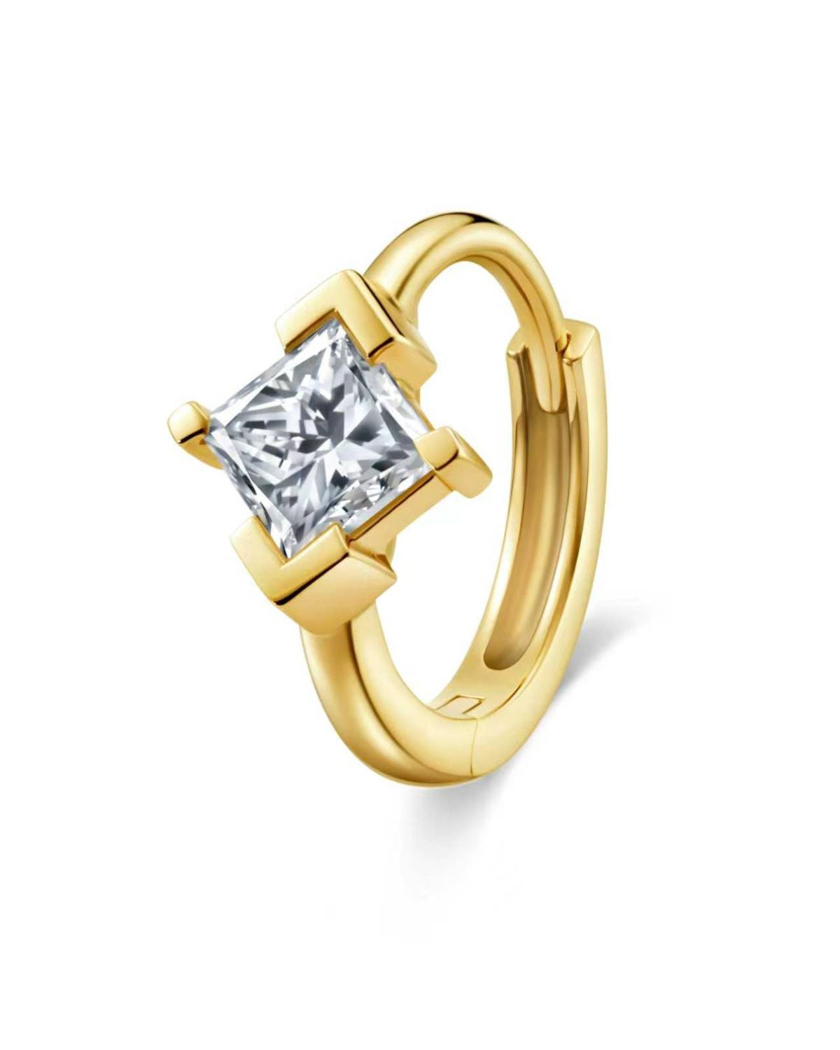 The Radiance Princess Diamond Huggie Hoops