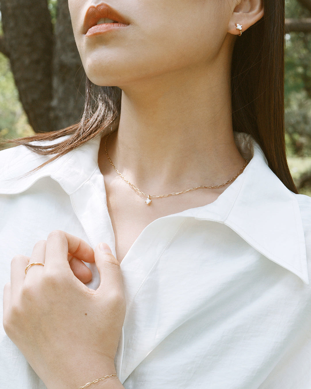 The Radiance Princess Diamond Charm Necklace