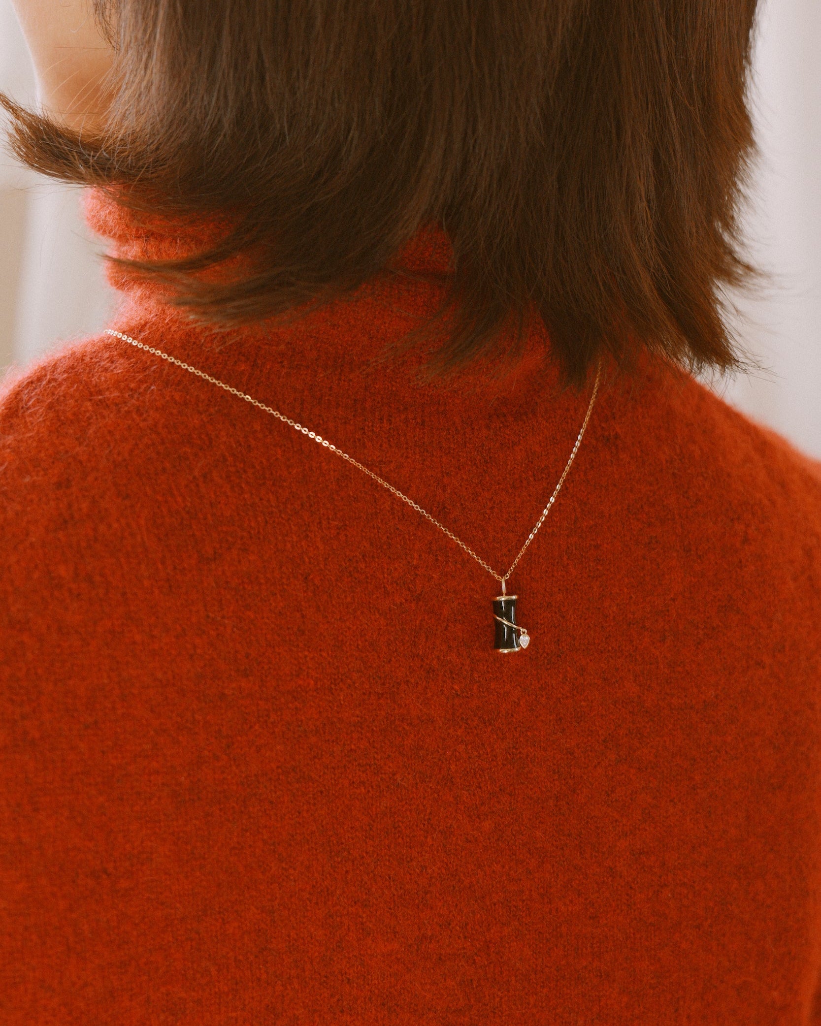 The Revival Firecracker Onyx Pendant Necklace