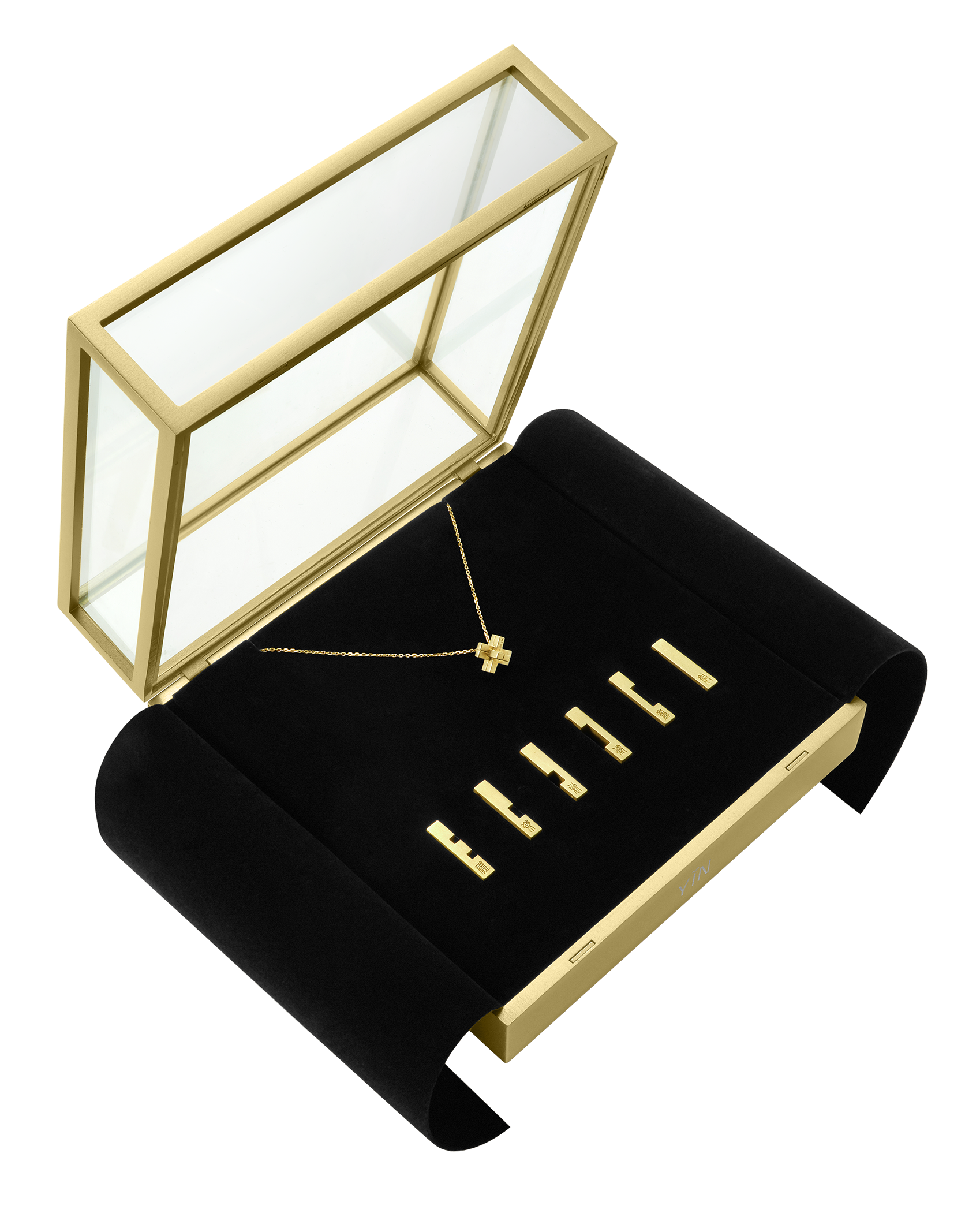 The Revival Six Arts Luban Gold Lock Gift Set - 18K Solid Gold - YIN Fine Jewelry - Chinese Modern Gold Jewelry