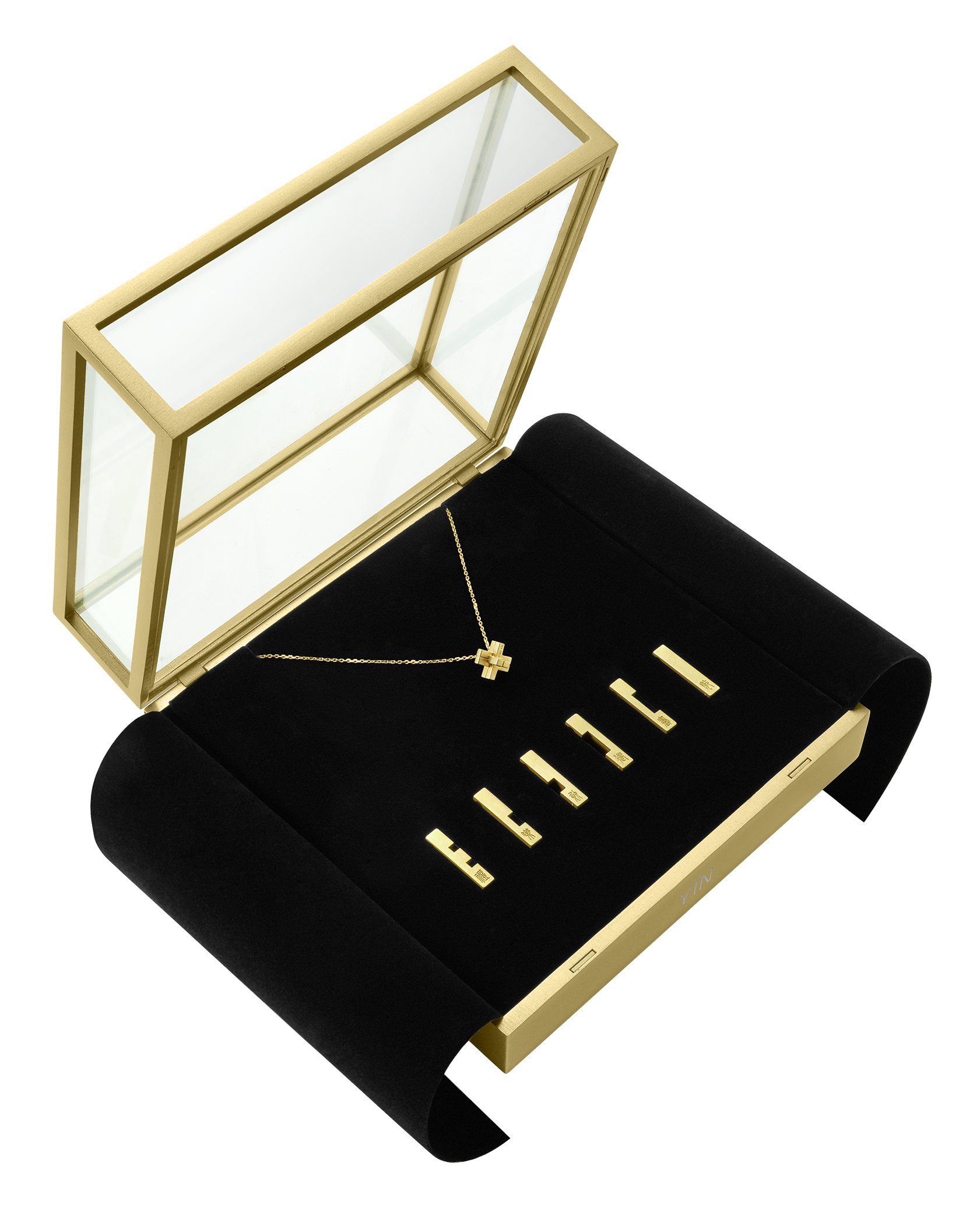 The Revival Six Arts Luban Gold Lock Gift Set - 18K Solid Gold - YIN Fine Jewelry - Chinese Modern Gold Jewelry