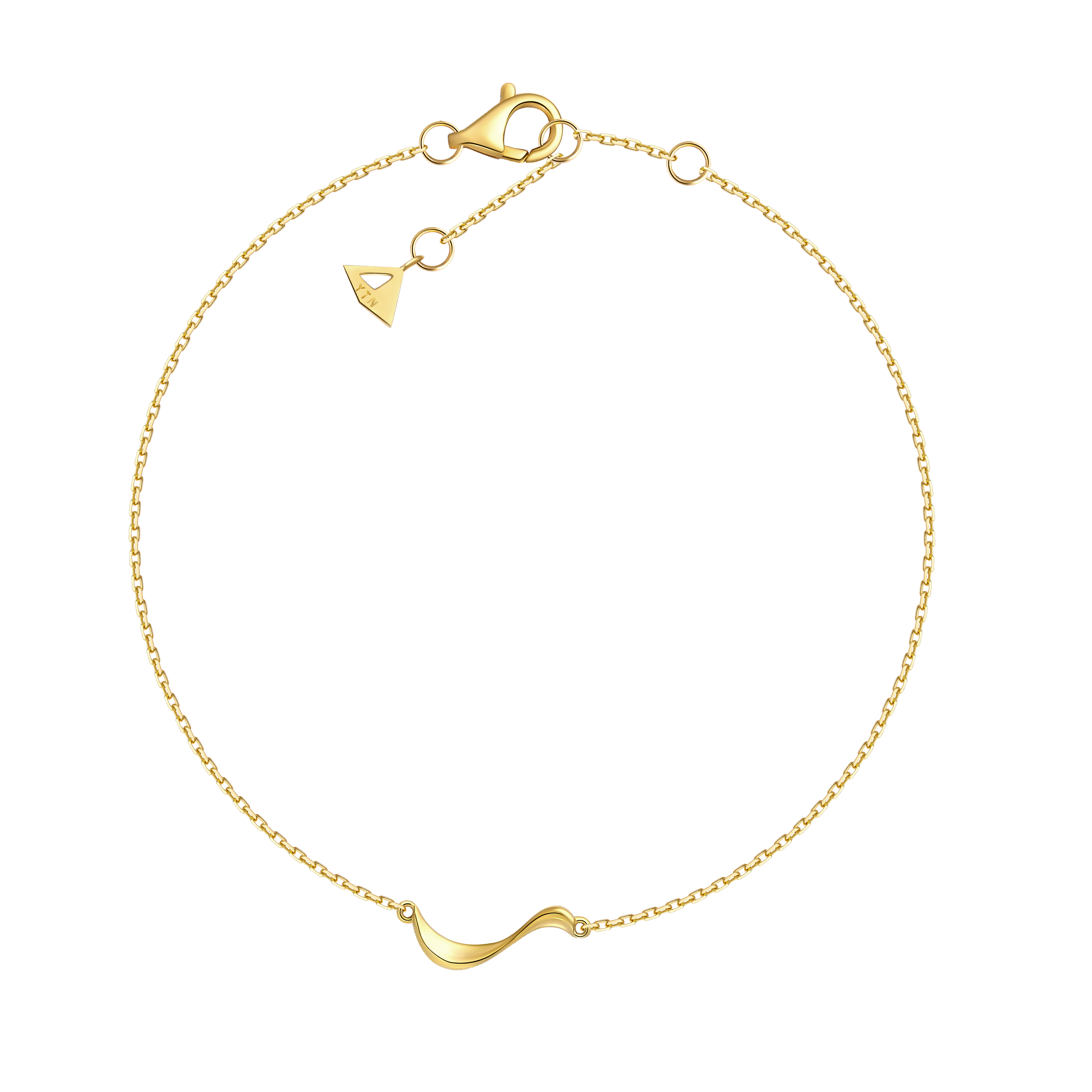 The Ripples Mini Wave Bracelet - 18K Solid Gold - YIN Fine Jewelry - Chinese Modern Gold Jewelry