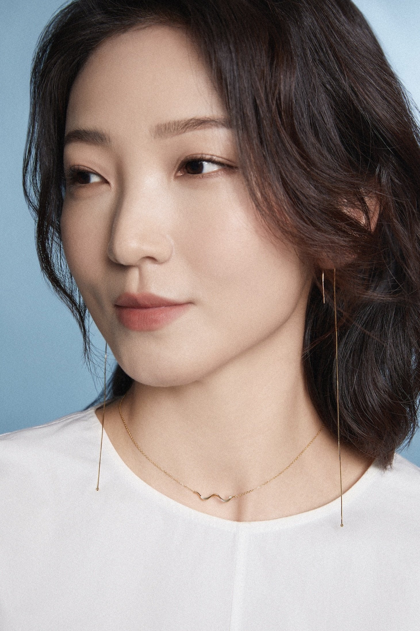 The Ripples Necklace - 18K Solid Gold - YIN Fine Jewelry - Chinese Modern Gold Jewelry