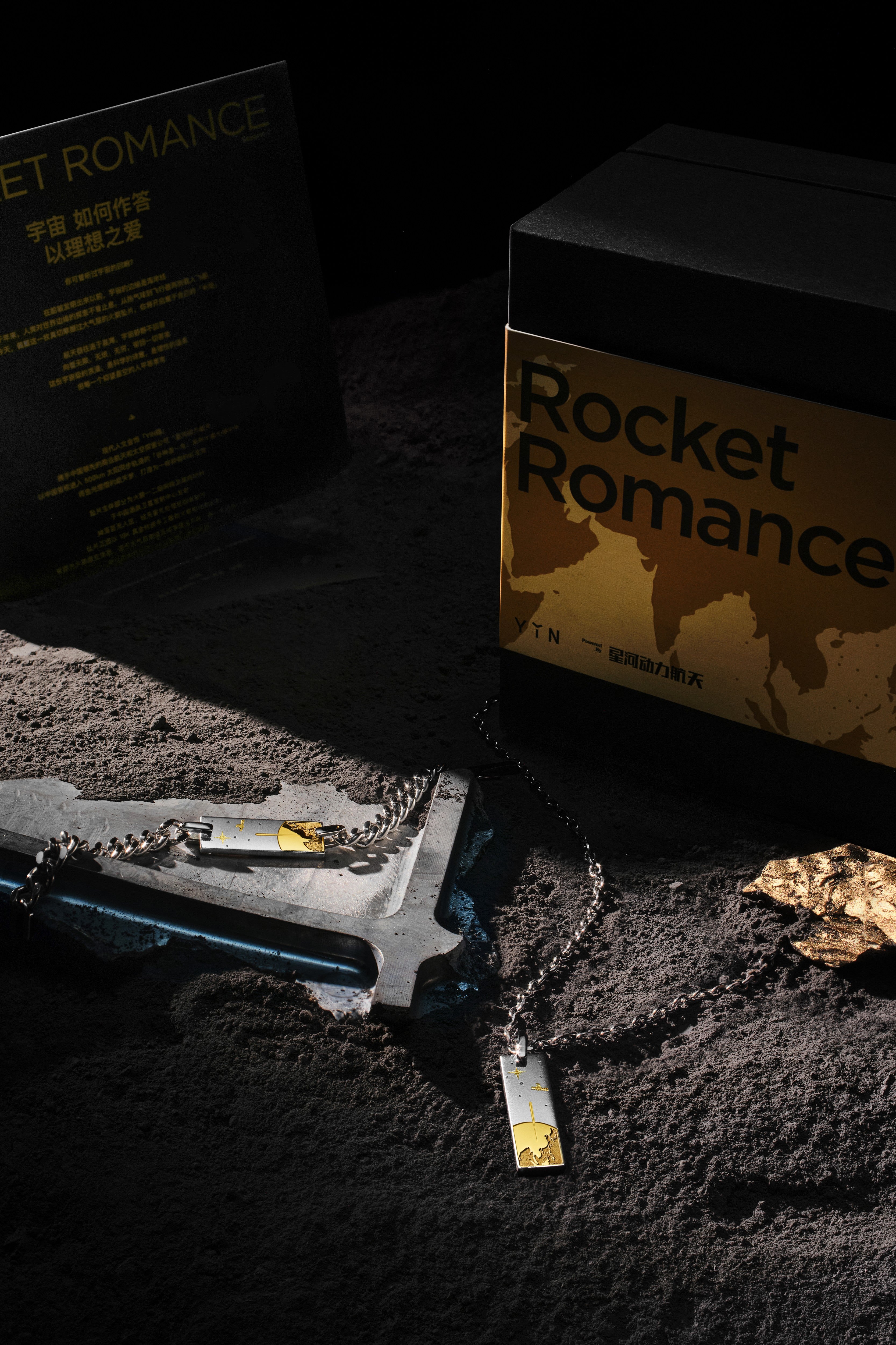 The Rocket Romance - Rocket Fragment Necklace set