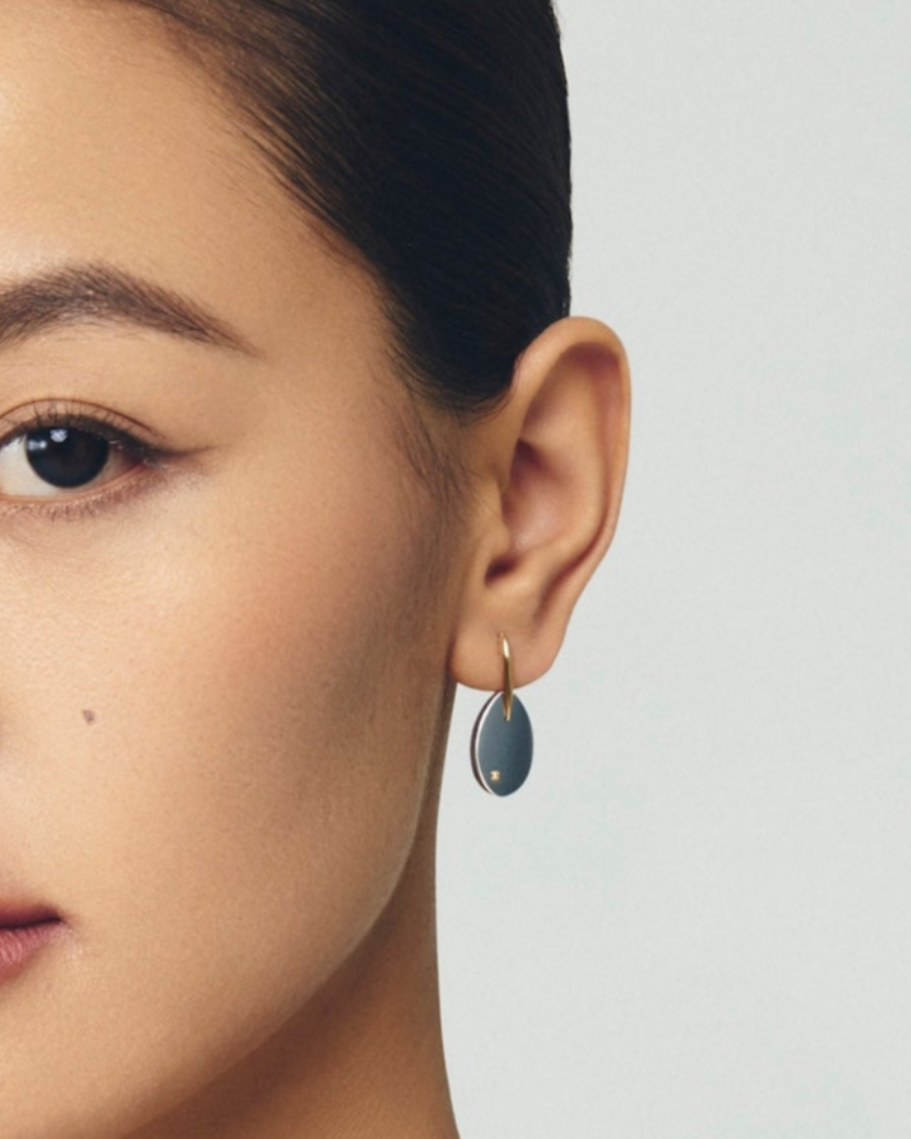 The Rocket Romance - The Pale Blue Dot Earrings
