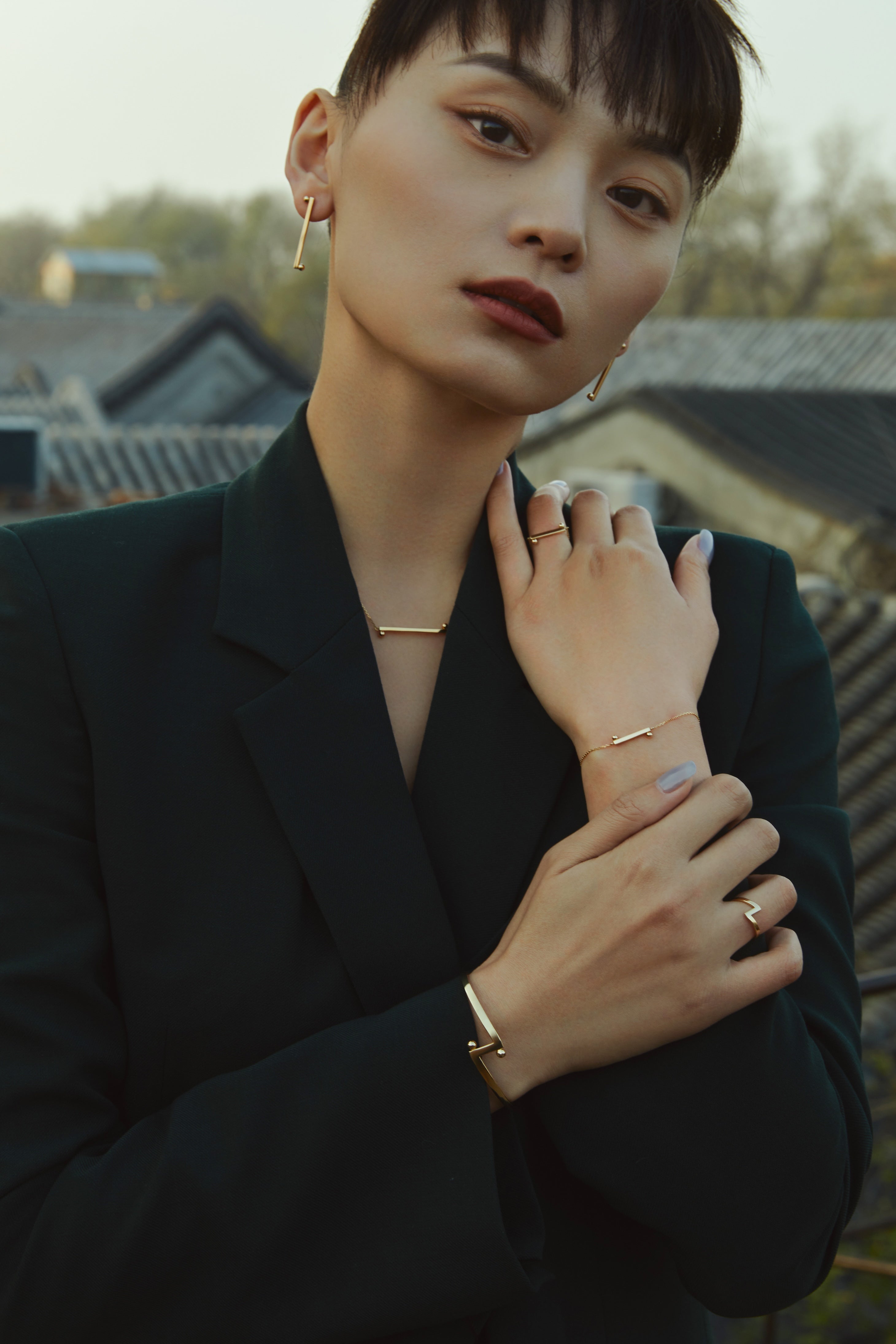 The Taiji Chain Bracelet - yinyang - 18K Solid Gold - YIN Fine Jewelry - Chinese Modern Gold Jewelry