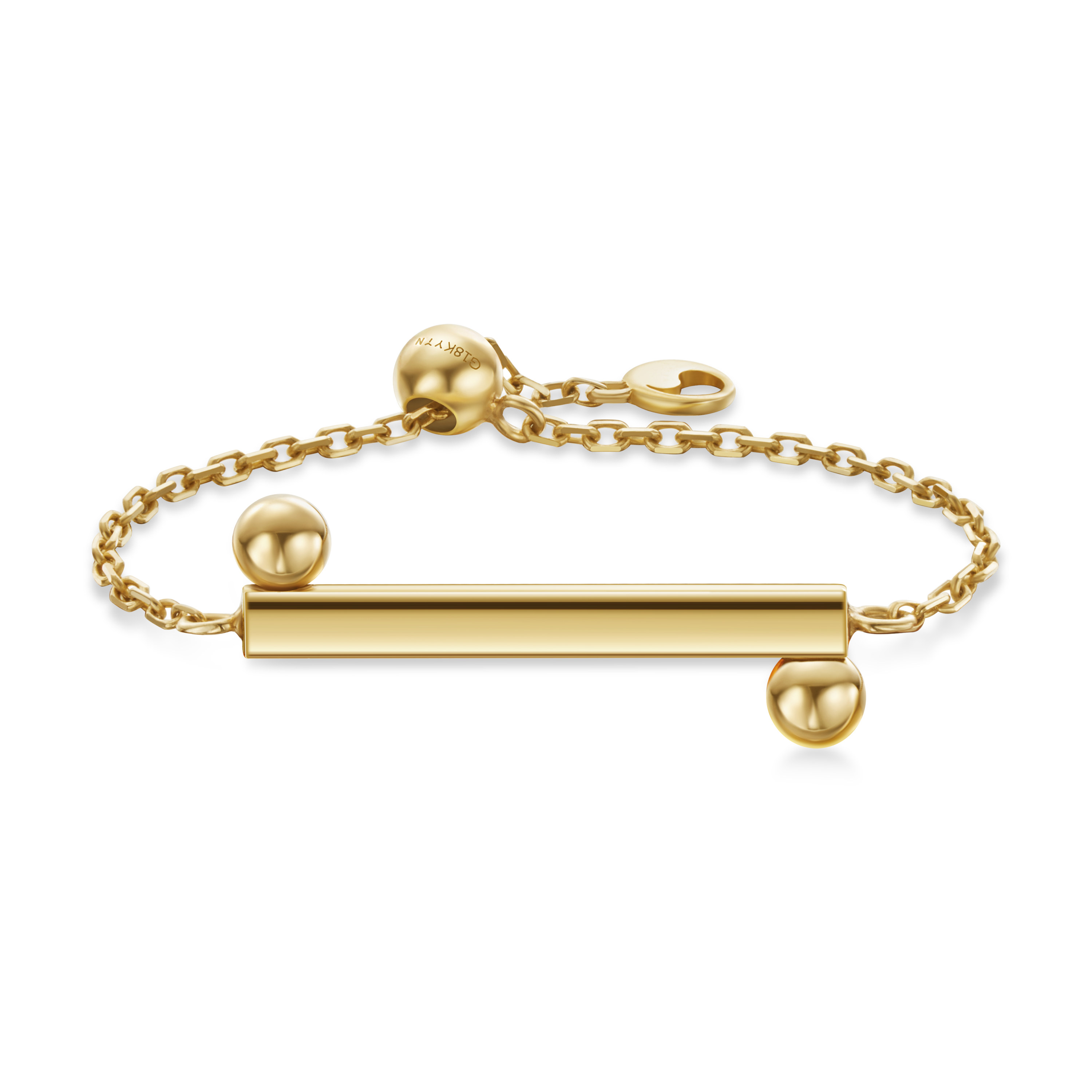 The Taiji Chain Ring - yinyang - 18K Solid Gold - YIN Fine Jewelry - Chinese Modern Gold Jewelry