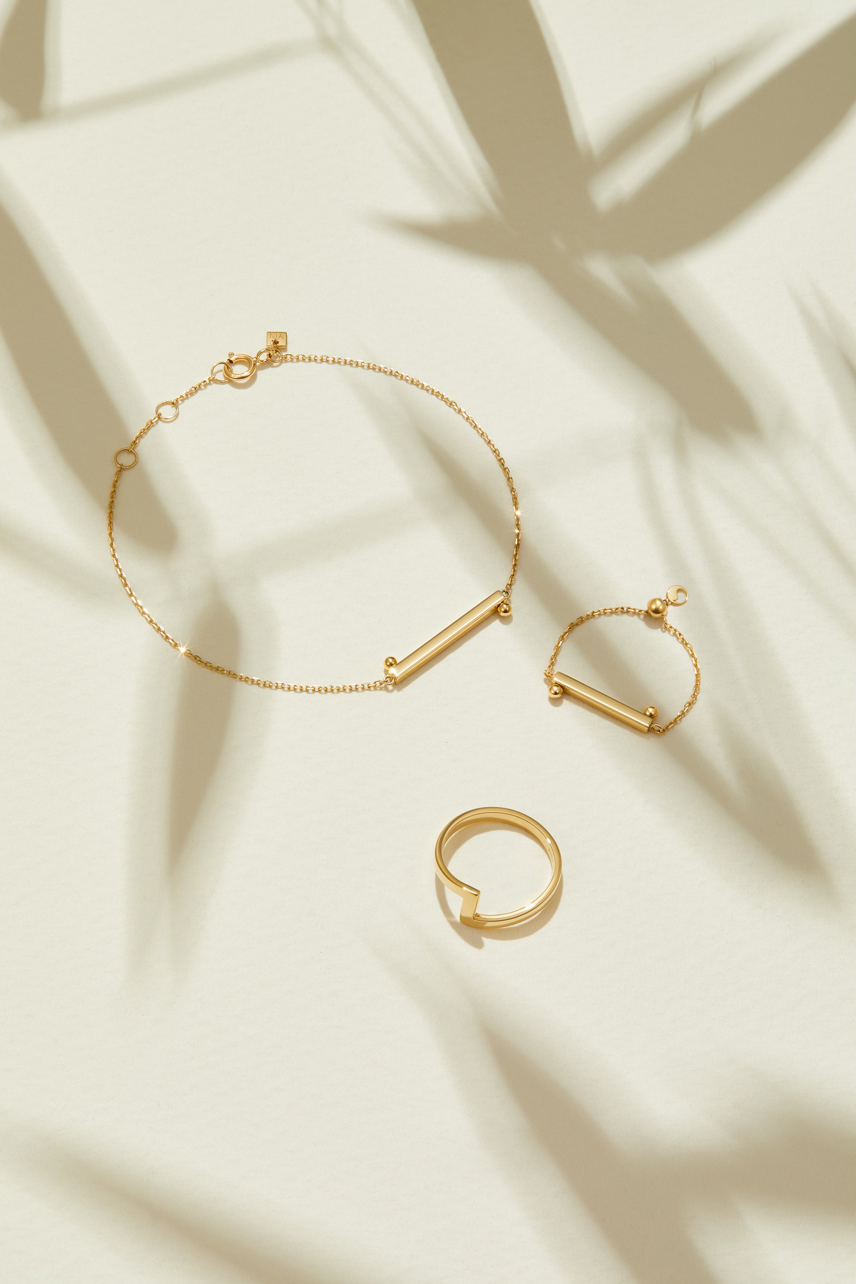 The Taiji Chain Ring - yinyang - 18K Solid Gold - YIN Fine Jewelry - Chinese Modern Gold Jewelry