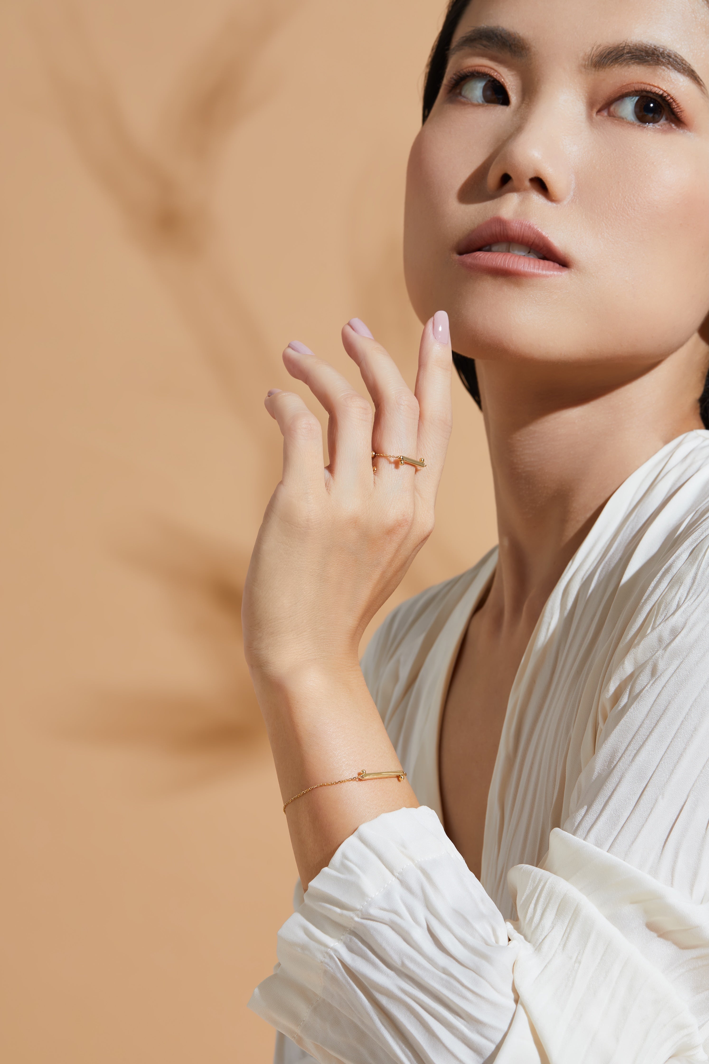 The Taiji Chain Ring - yinyang - 18K Solid Gold - YIN Fine Jewelry - Chinese Modern Gold Jewelry