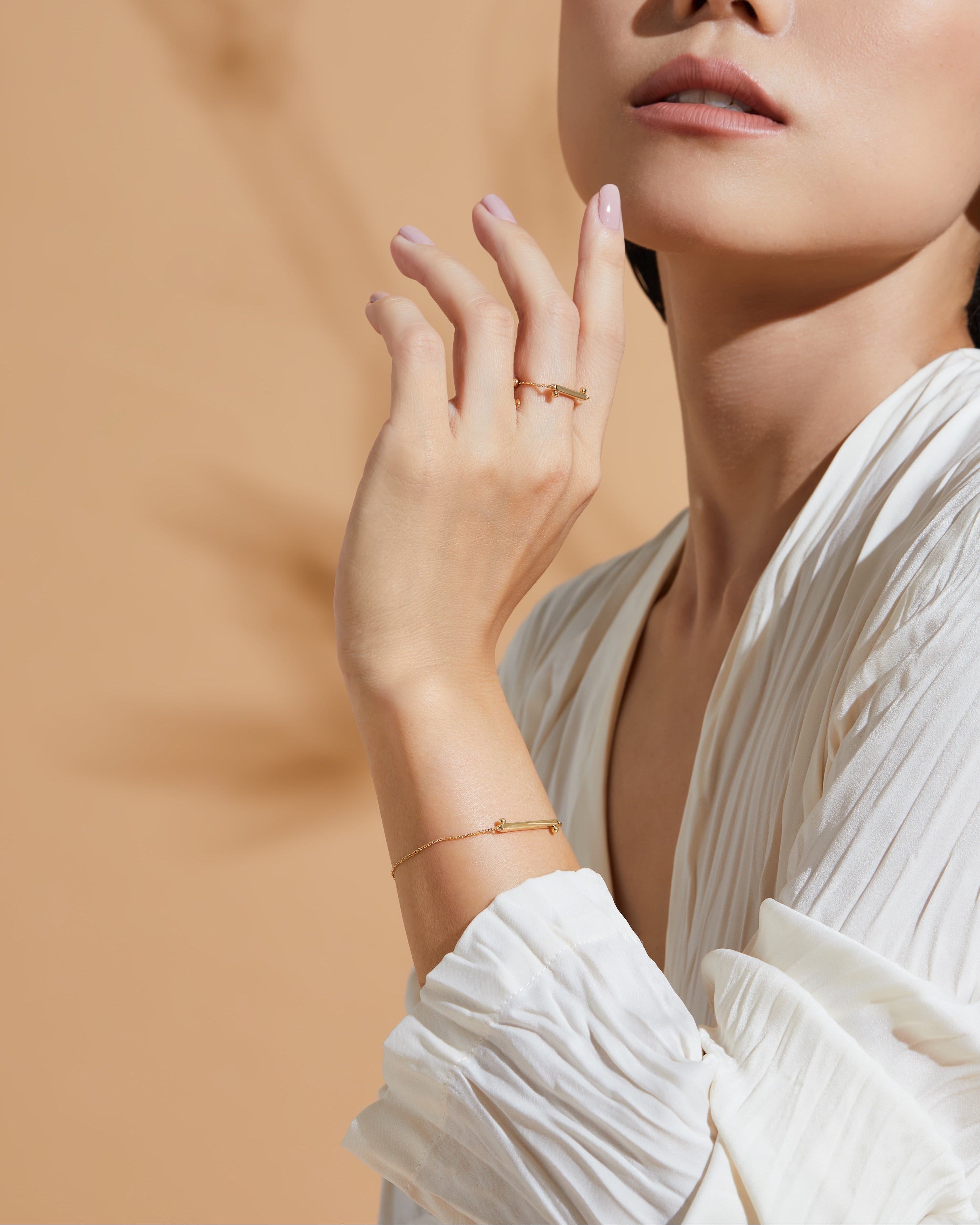 The Taiji Chain Ring - yinyang - 18K Solid Gold - YIN Fine Jewelry - Chinese Modern Gold Jewelry