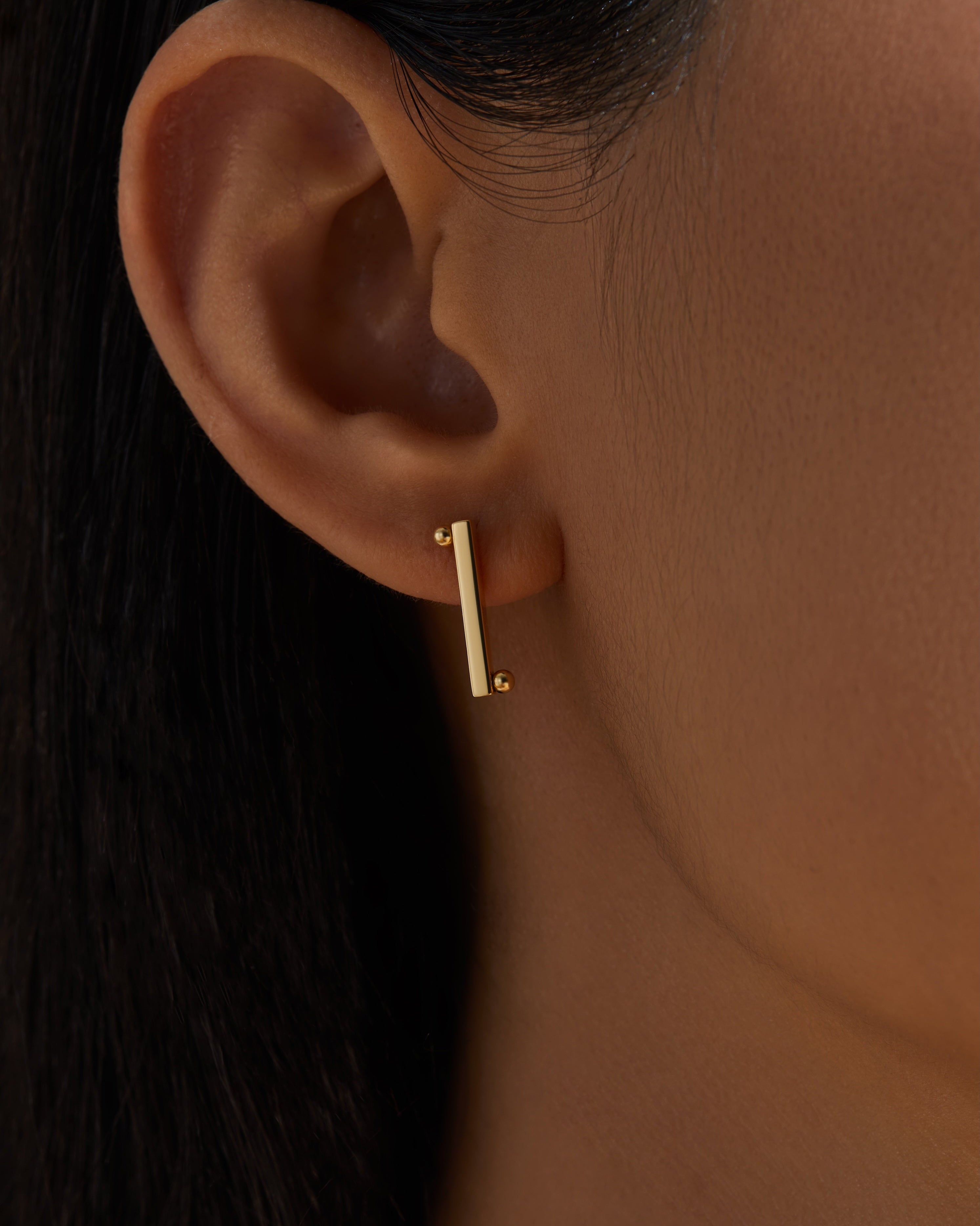 The Taiji Earrings - yinyang - 18K Solid Gold - YIN Fine Jewelry - Chinese Modern Gold Jewelry