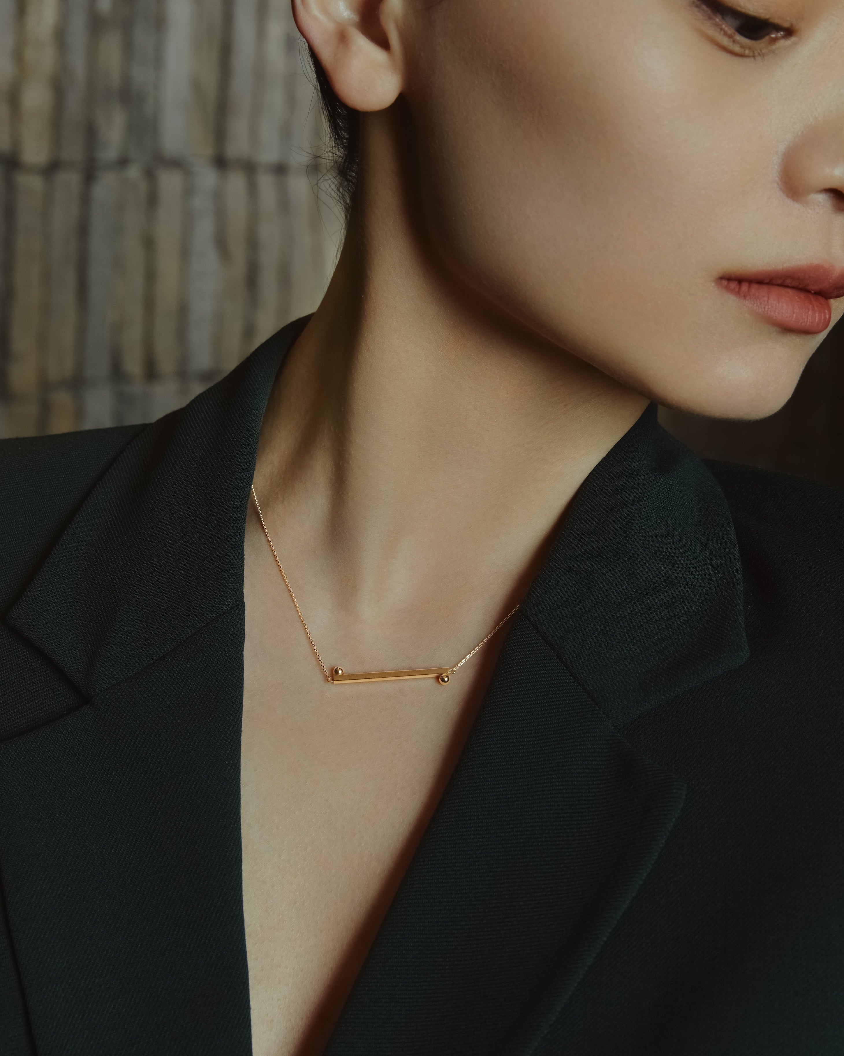 The Taiji Necklace - yinyang - 18K Solid Gold - YIN Fine Jewelry - Chinese Modern Gold Jewelry
