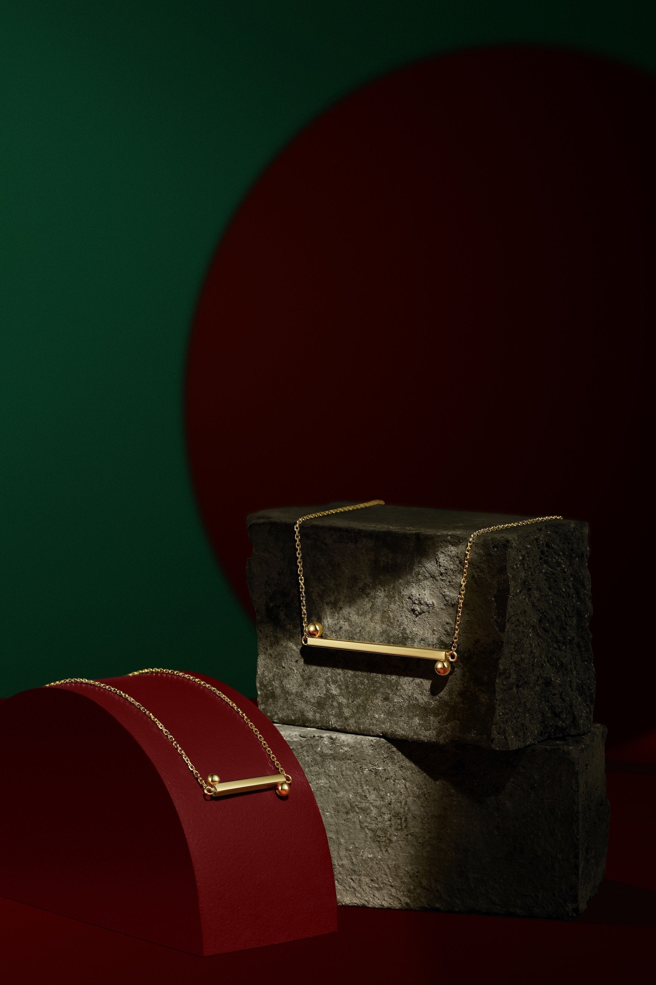 The Taiji Necklace - yinyang - 18K Solid Gold - YIN Fine Jewelry - Chinese Modern Gold Jewelry