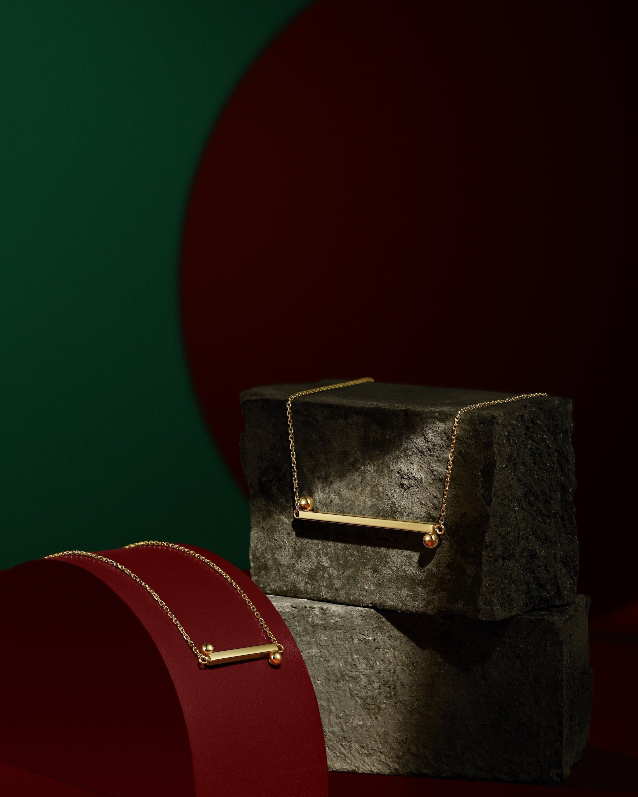 The Taiji Necklace - yinyang - 18K Solid Gold - YIN Fine Jewelry - Chinese Modern Gold Jewelry