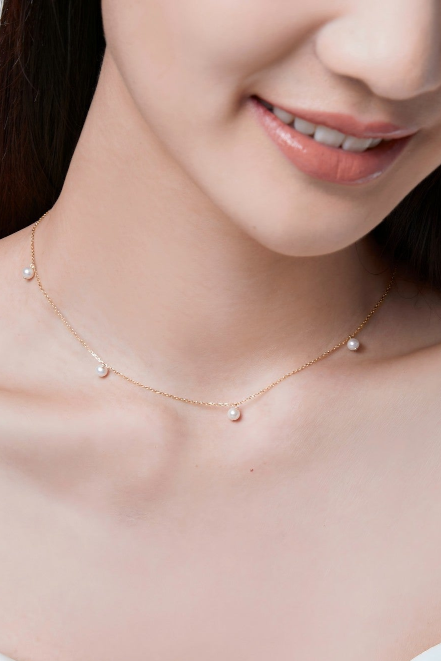 Freshwater Pearl Station Necklace