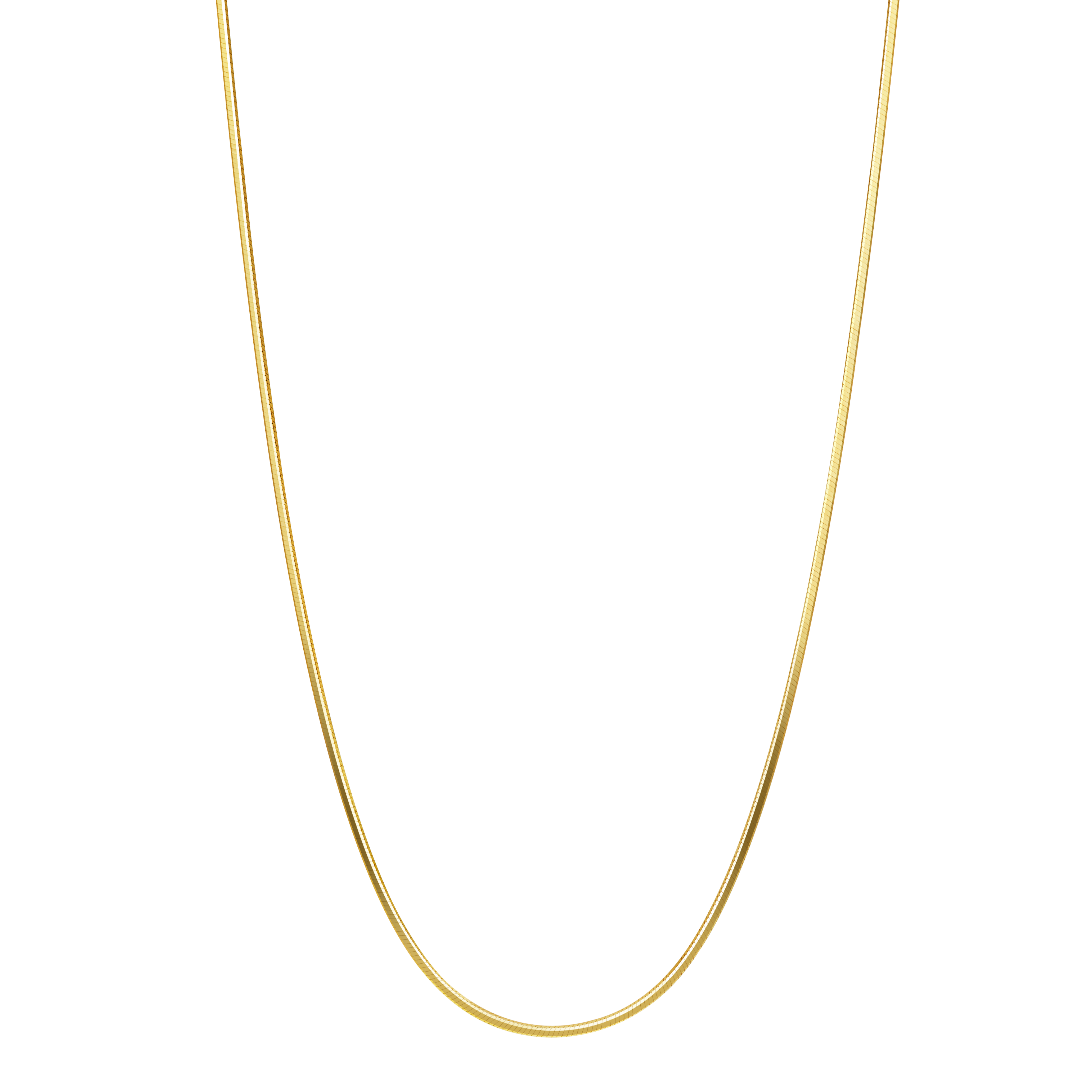 Ultra Thin Silk Necklace - 18K Solid Gold - YIN Fine Jewelry - Chinese Modern Gold Jewelry