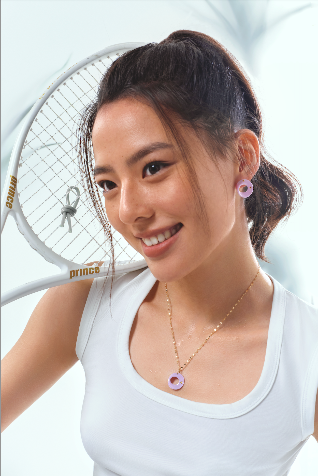 The Möbius High-Tech Ceramic Earrings - Lavender