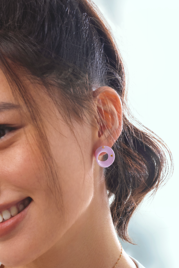 The Möbius High-Tech Ceramic Earrings - Lavender