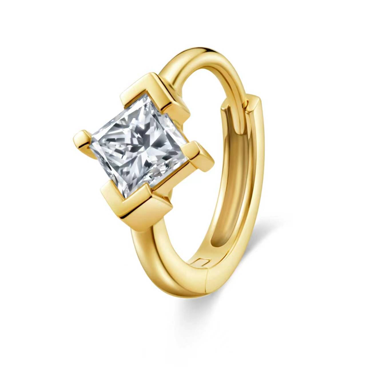The Radiance Princess Diamond Huggie Hoops