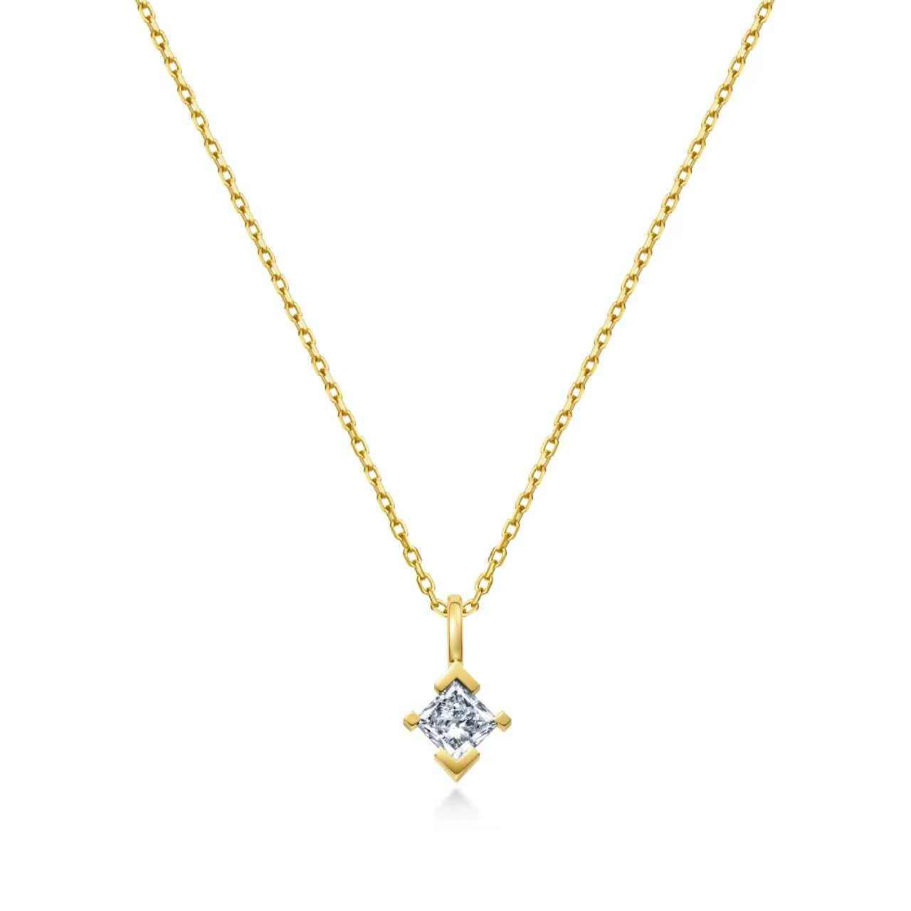 The Radiance Princess Diamond Charm Necklace