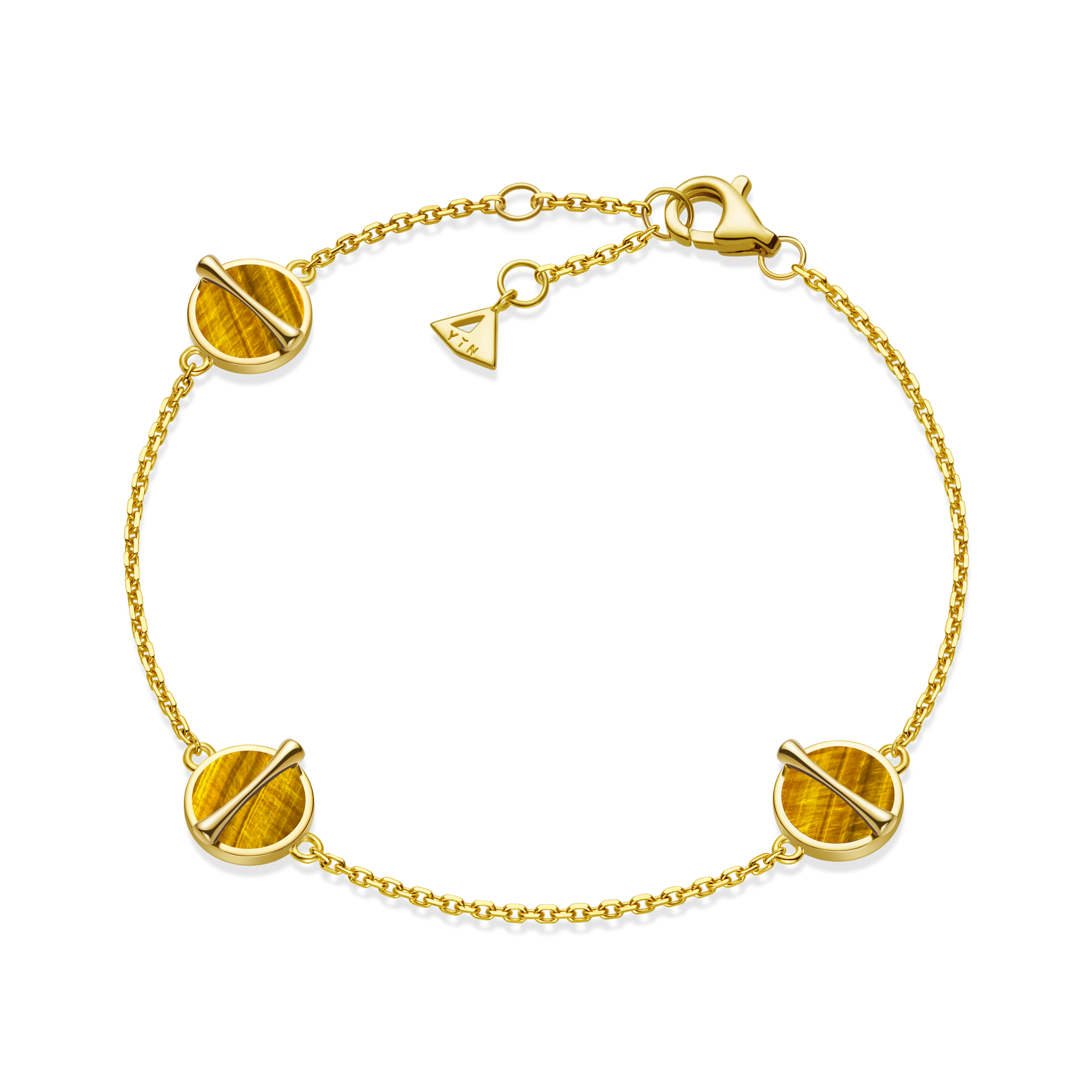 The Golden Ratio 3-motif Bracelet - Malachite