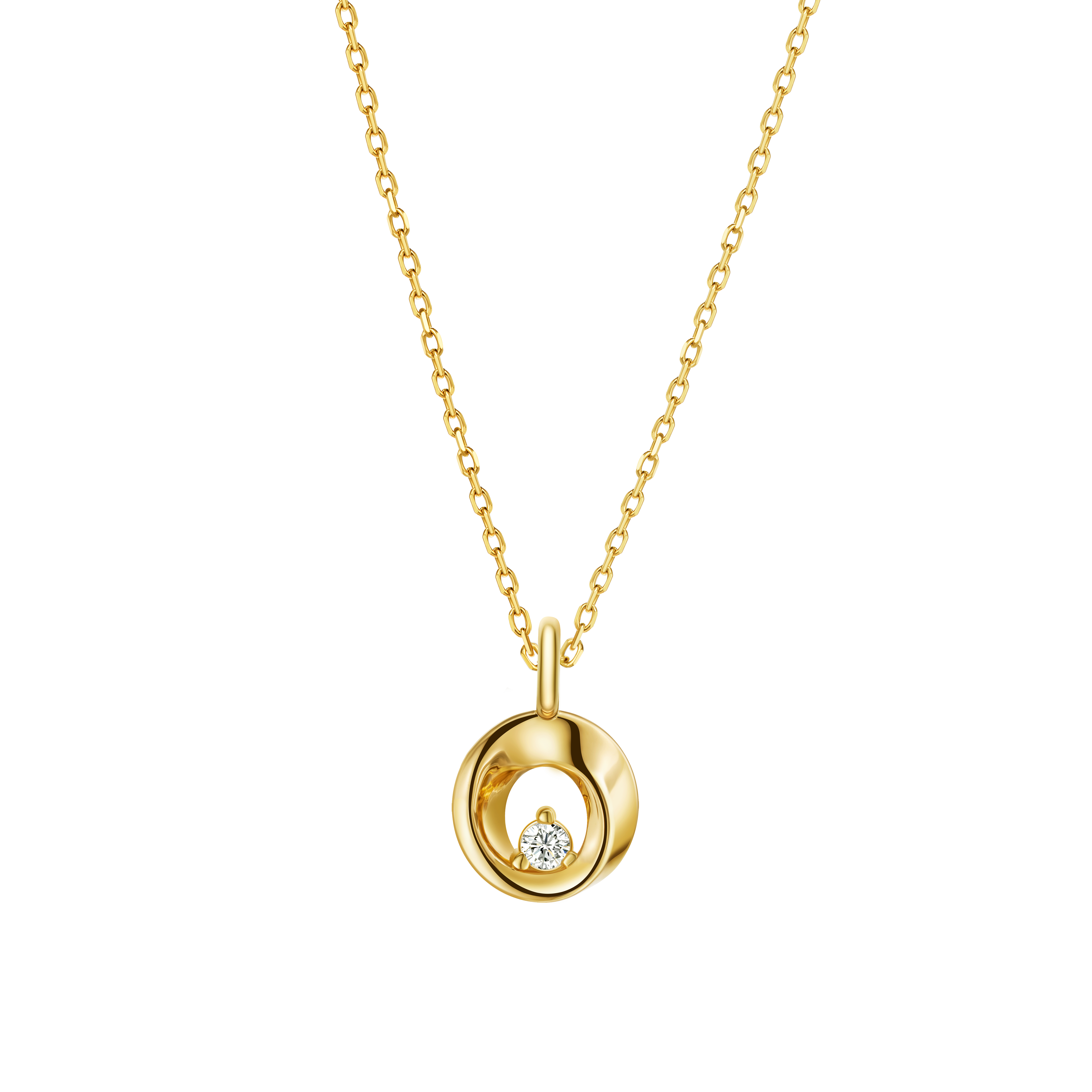The Möbius Star Diamond Pendant Necklace