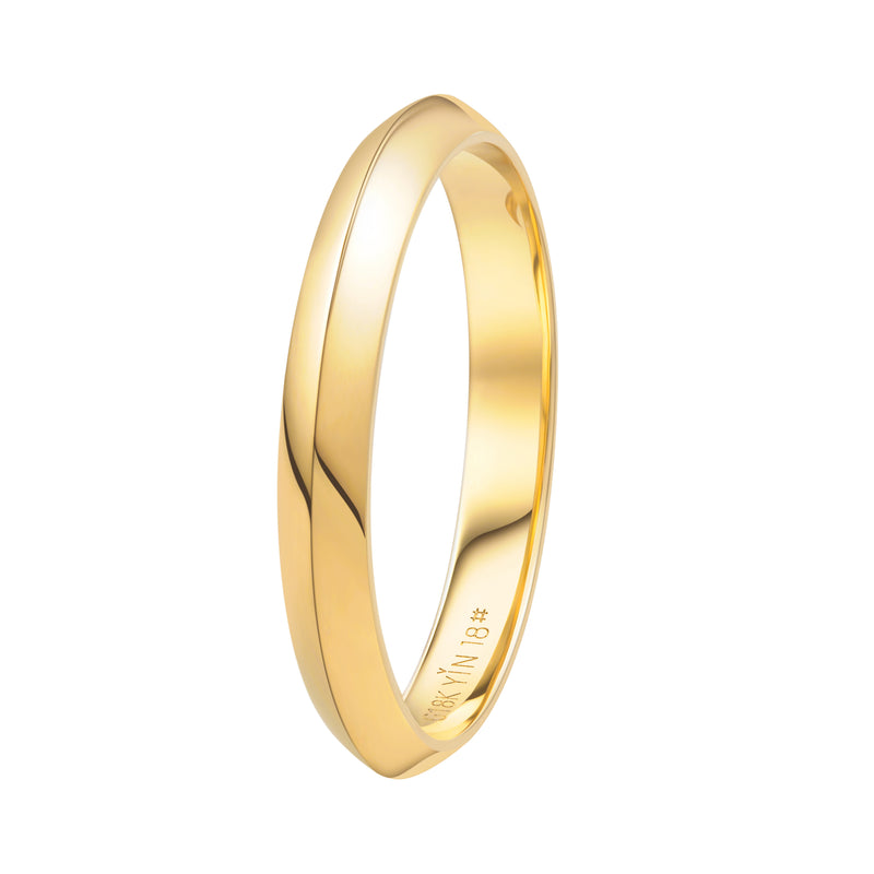 The Devotion Gold Prism Couple Rings