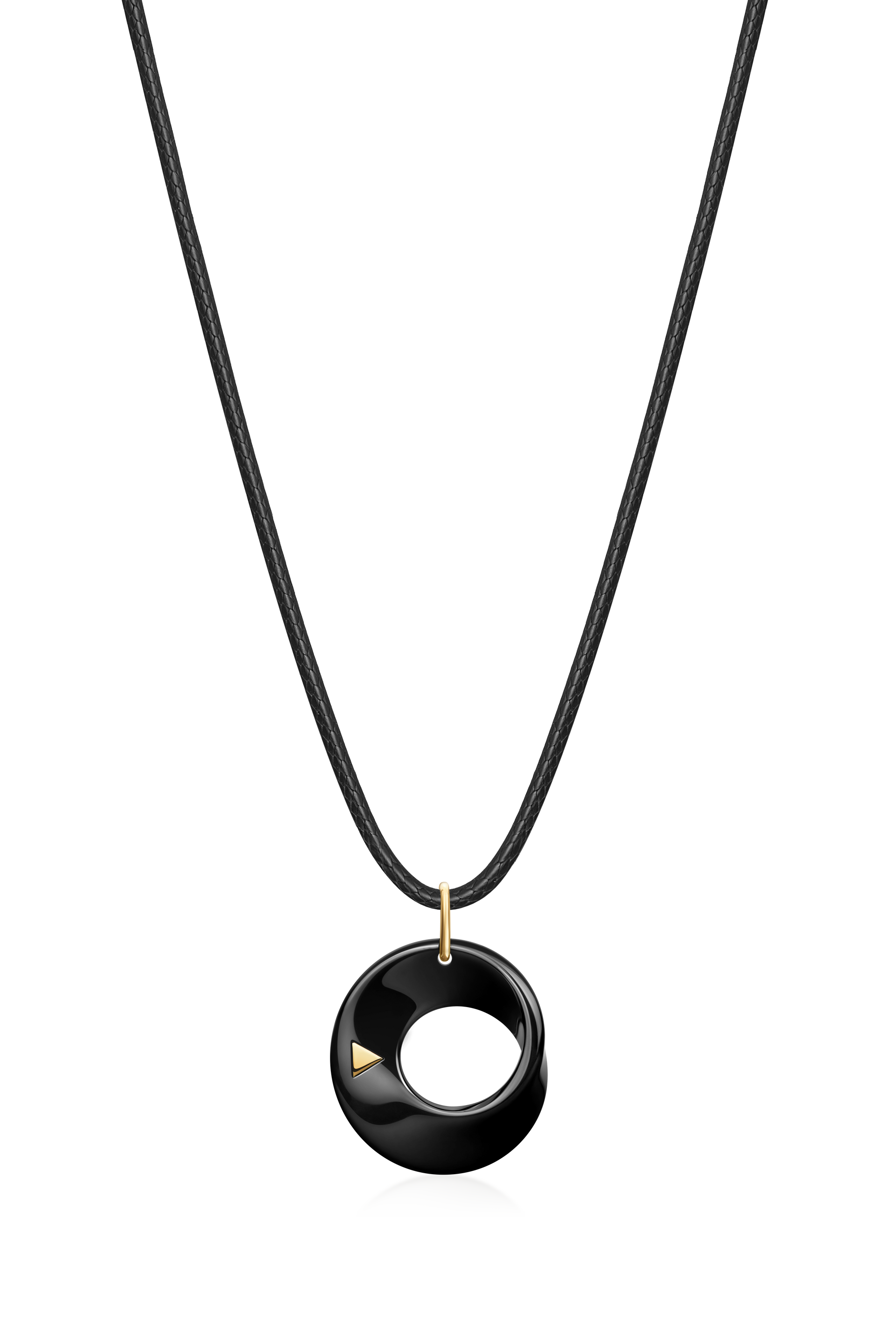 The Möbius High-Tech Ceramic Pendant Necklace - Blue