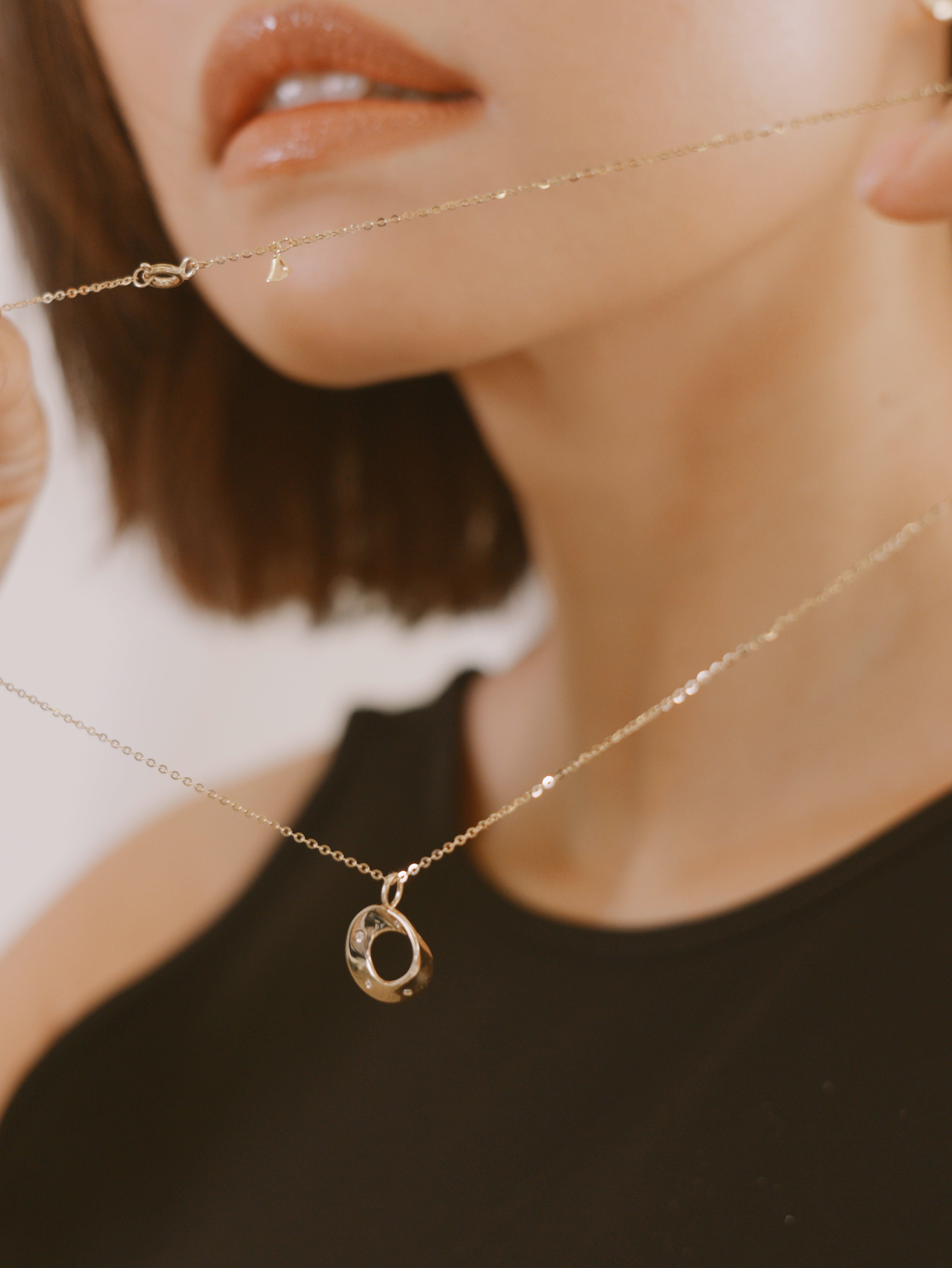 The Möbius Stardust Diamond Pendant Necklace