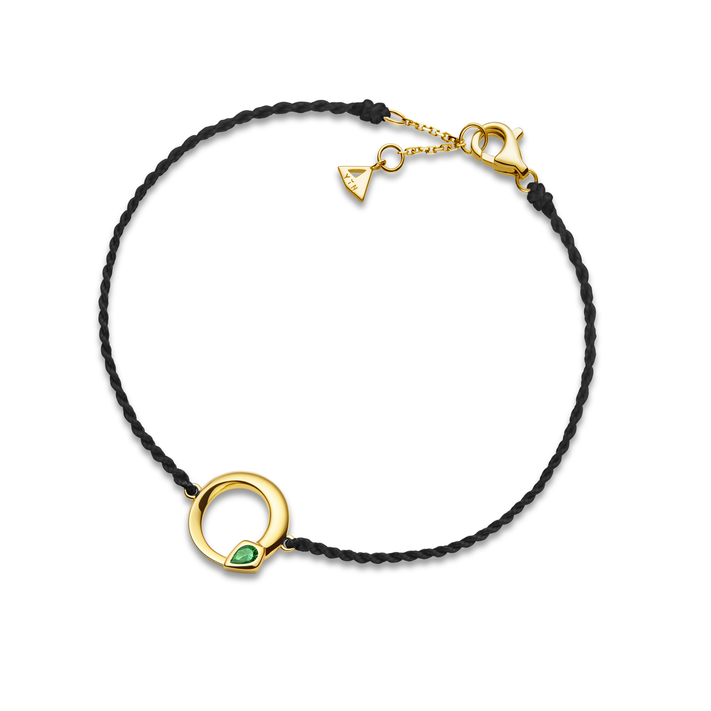 12 Chinese Zodiac - Year of the Snake Cord Bracelet - 18K Solid Gold - YIN Fine Jewelry - Chinese Modern Gold Jewelry 