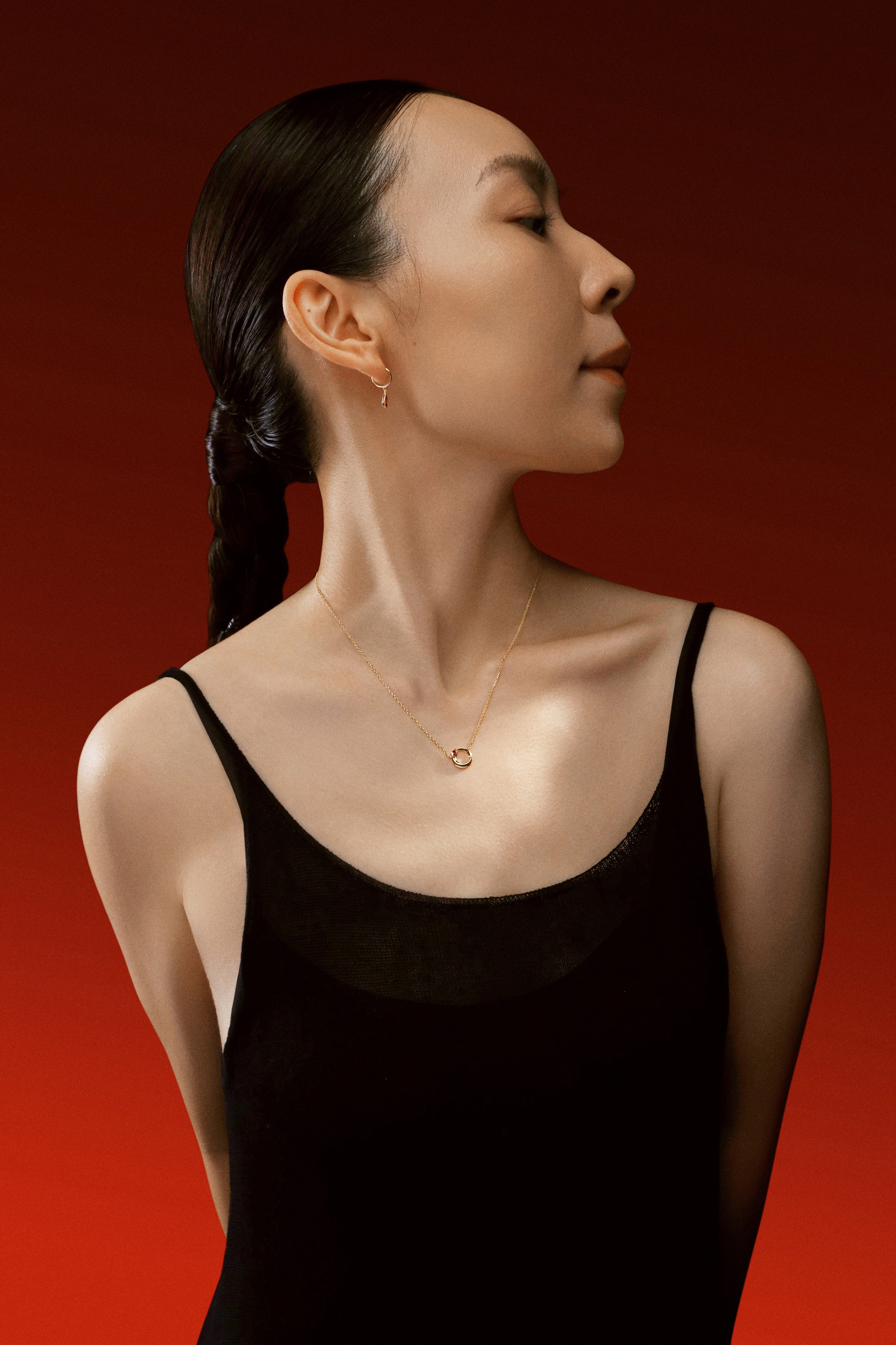 12 Chinese Zodiac - Year of the Snake Drop Earrings - 18K Solid Gold - YIN Fine Jewelry - Chinese Modern Gold Jewelry 