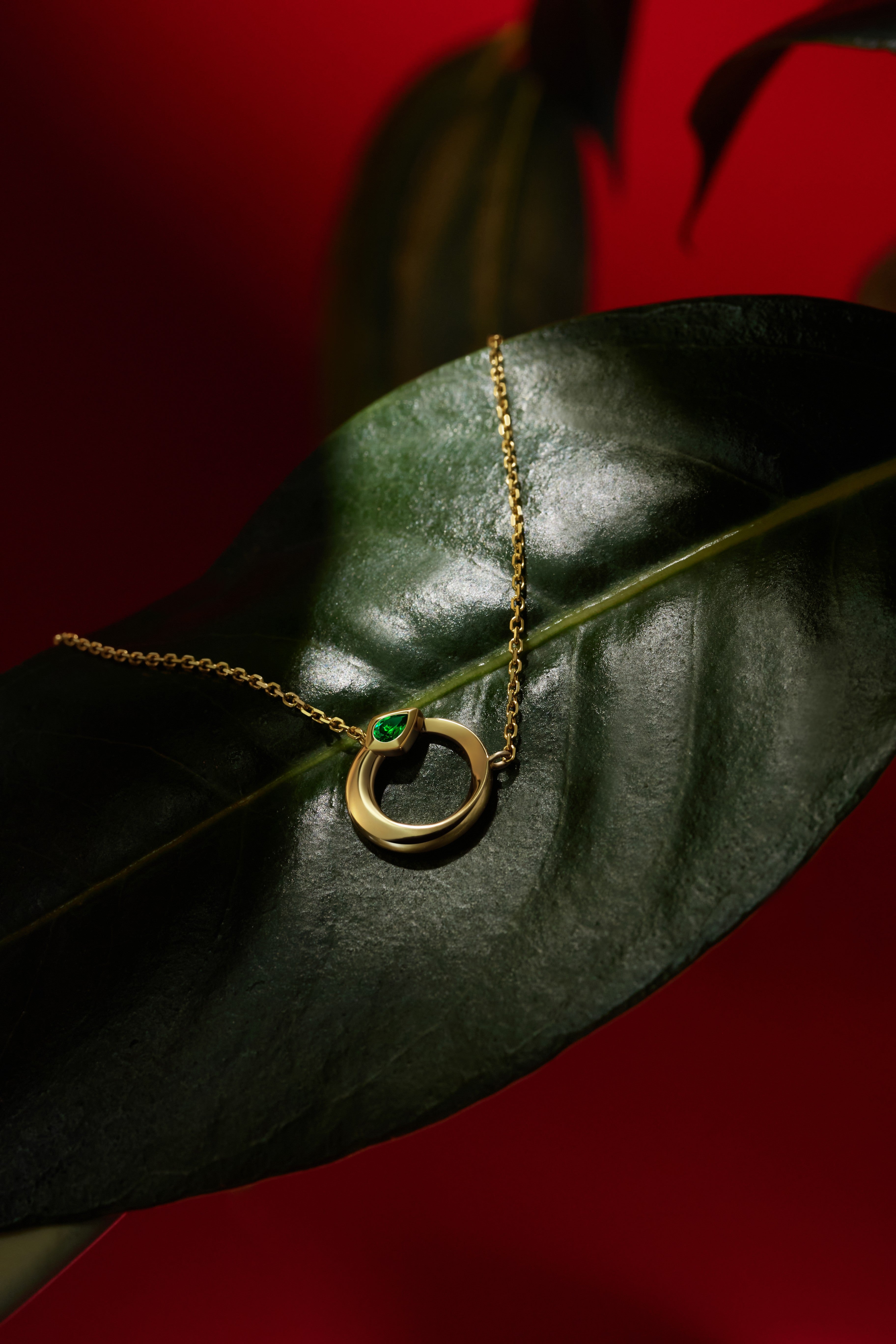 12 Chinese Zodiac - Year of the Snake Necklace - 18K Solid Gold - YIN Fine Jewelry - Chinese Modern Gold Jewelry 