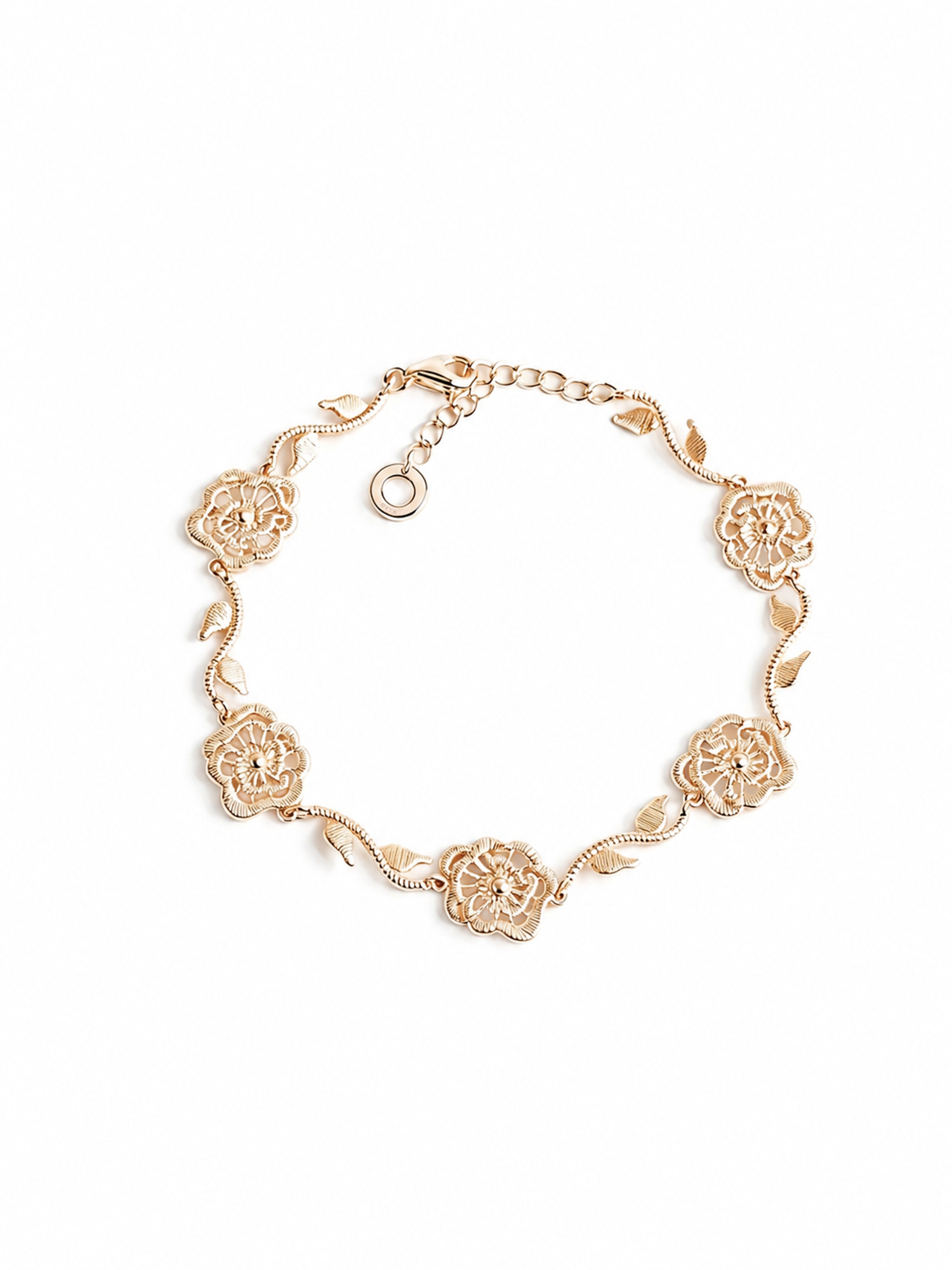 Thorned Rose Bracelet - Champagne Gold