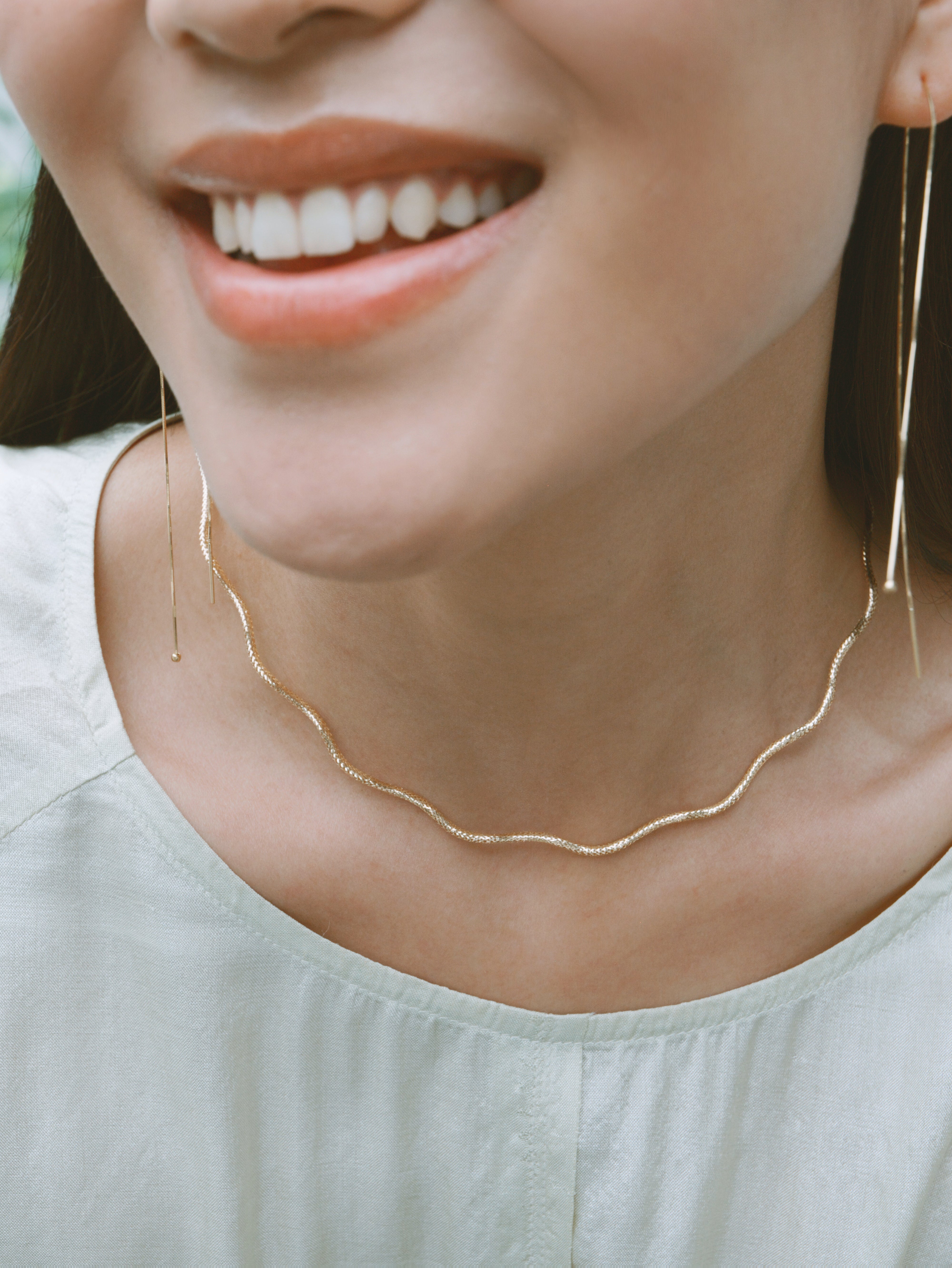 The Essentials Floral Braided Necklace