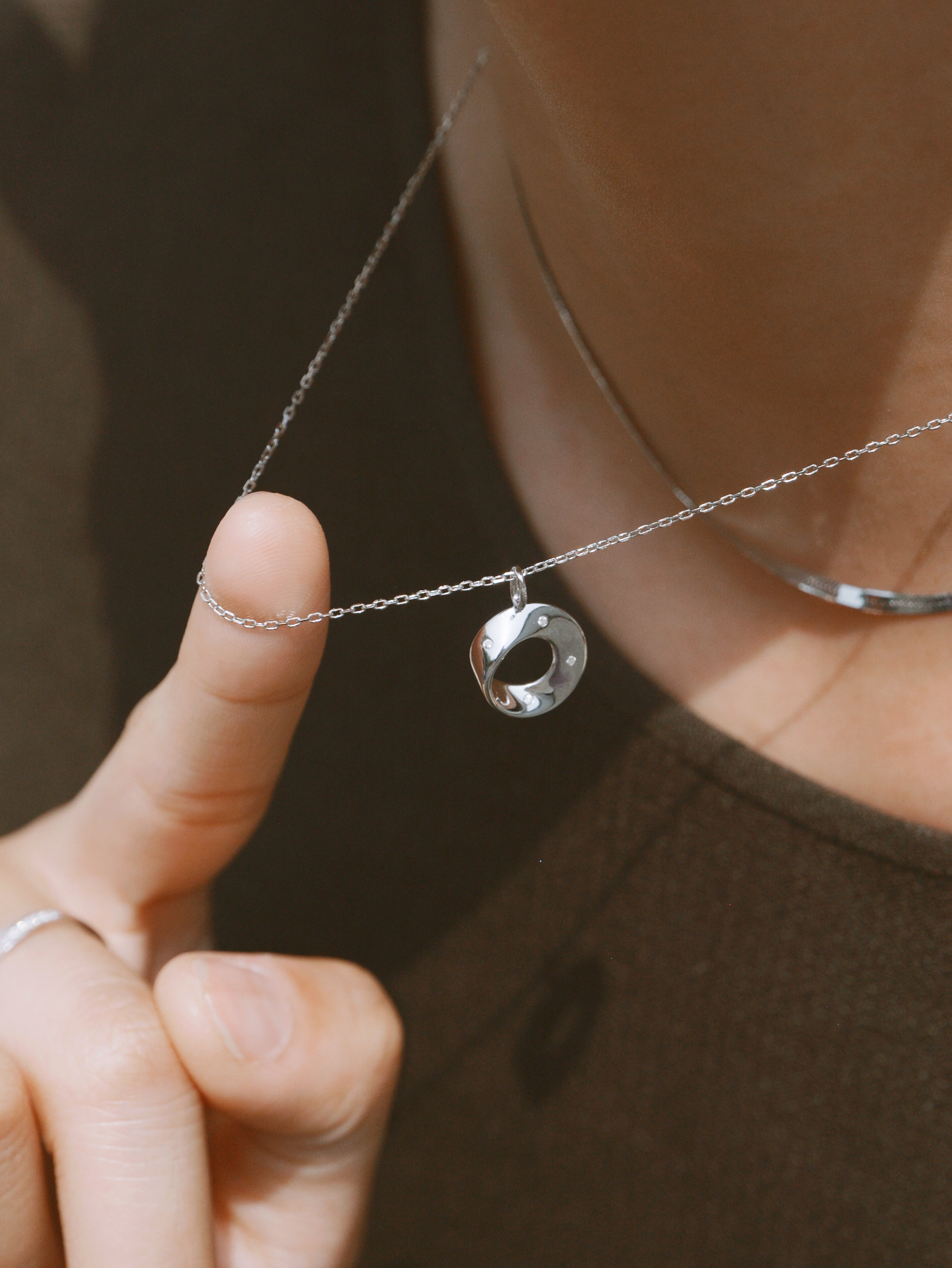 The Möbius Stardust Necklace - Sterling Silver