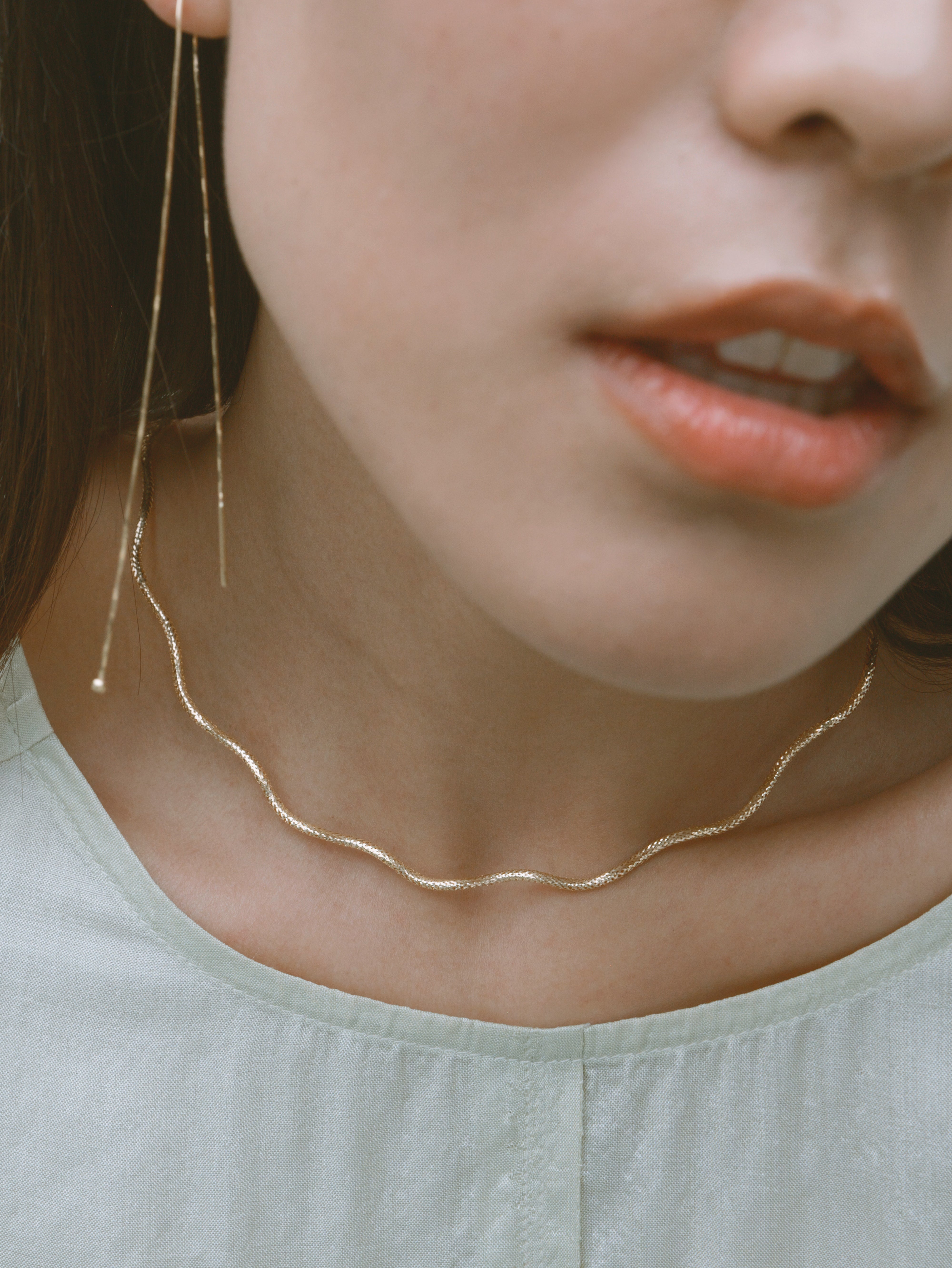 The Essentials Floral Braided Necklace