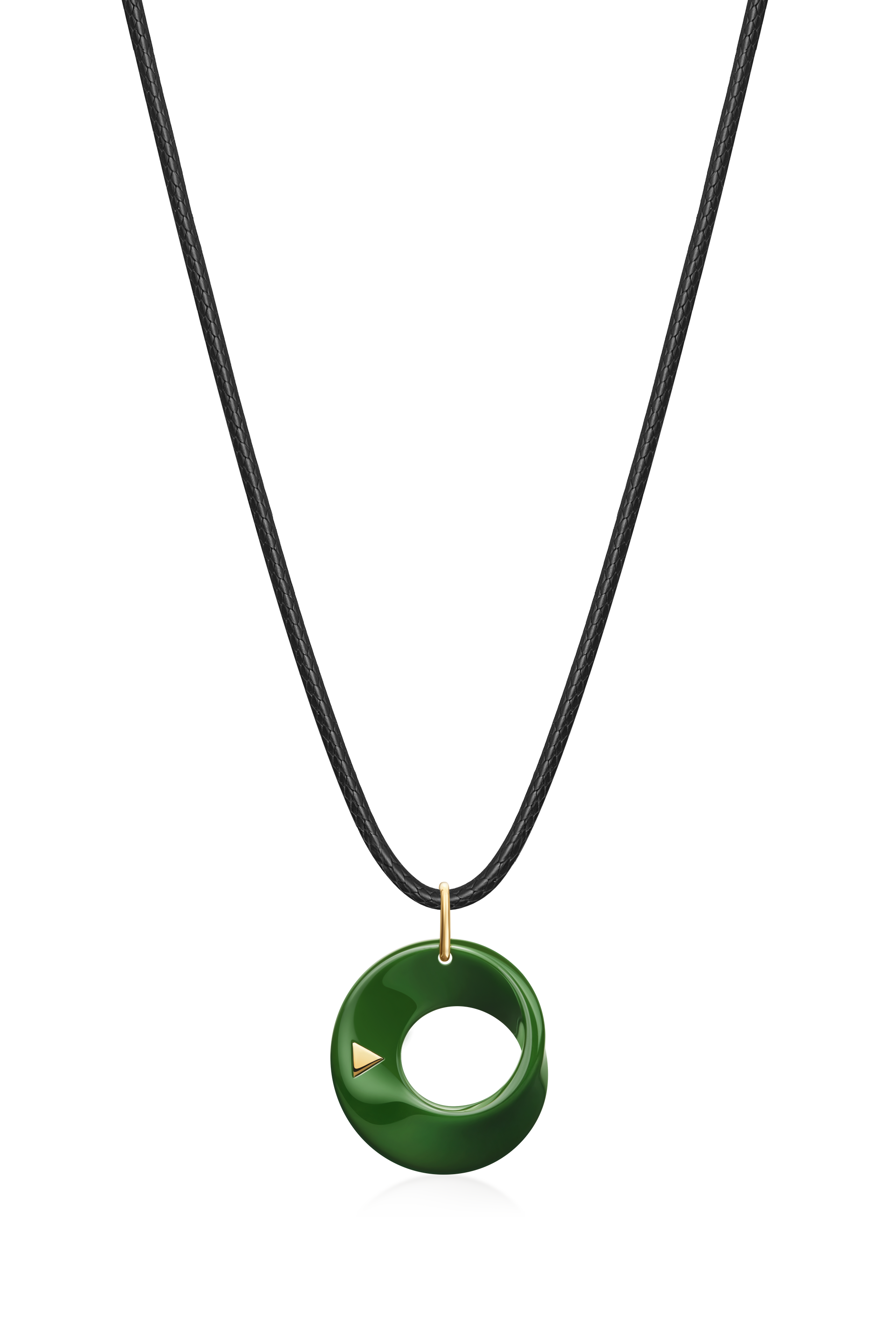 The Möbius High-Tech Ceramic Pendant Necklace - Blue